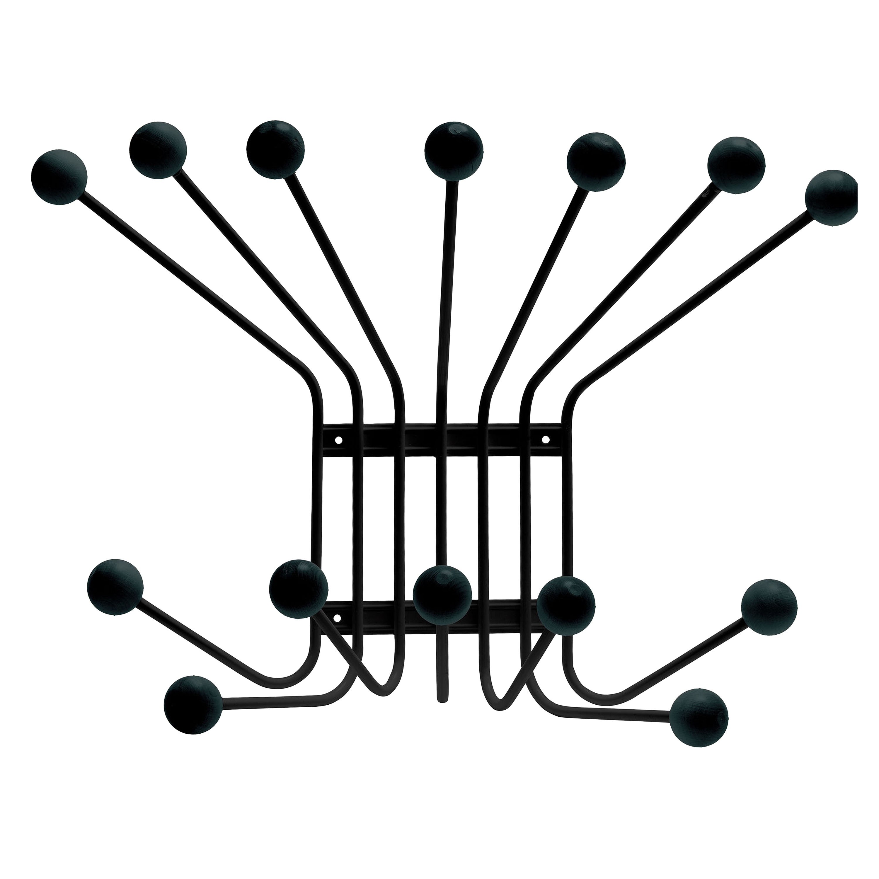 Bill Garderobenleiste Schwarz Large