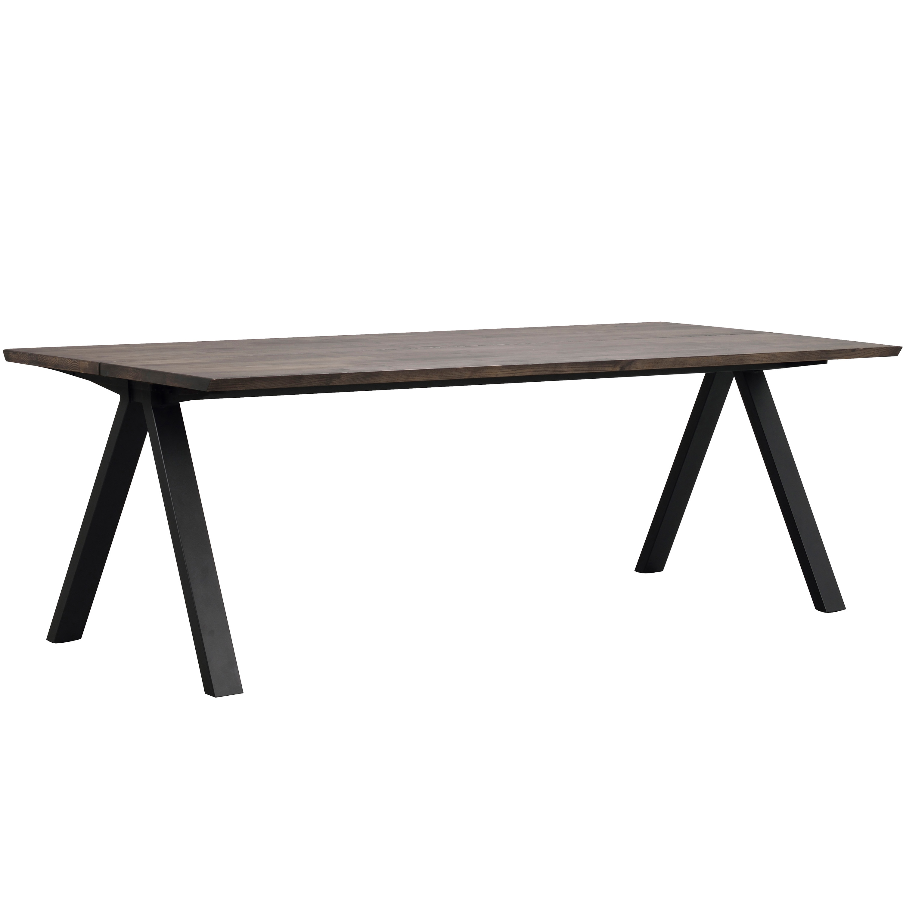 Rowico Home - Carradale Esstisch V-Bein Braun/Schwarz 220cm