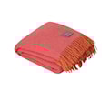 Mohair Pläd Orange/Pion Melange