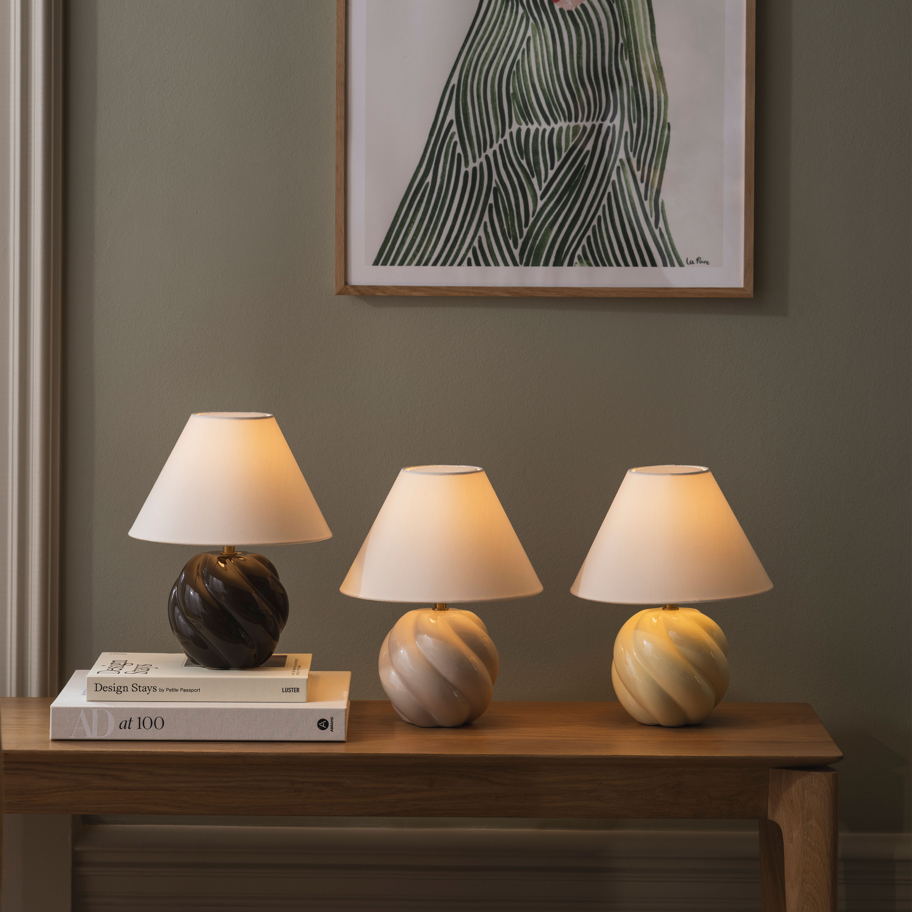 Globen Lighting Dahlia Pöytävalaisin Beige 24cm