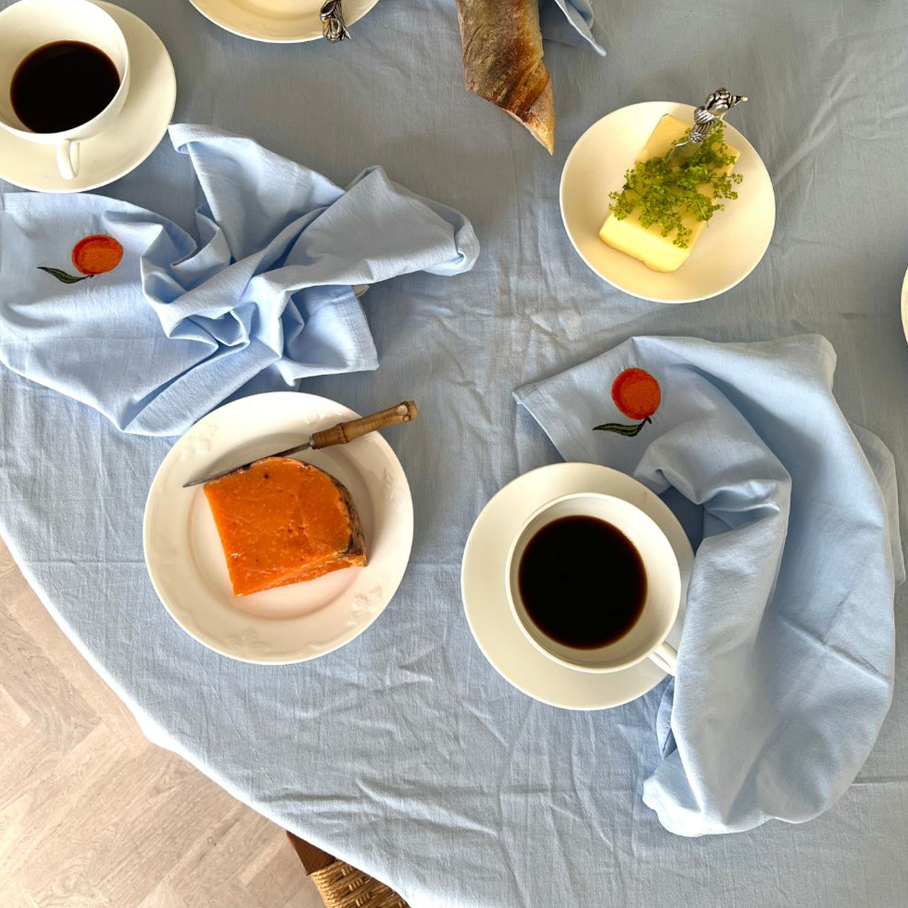 Midnatt Oranges Servett 4-pack