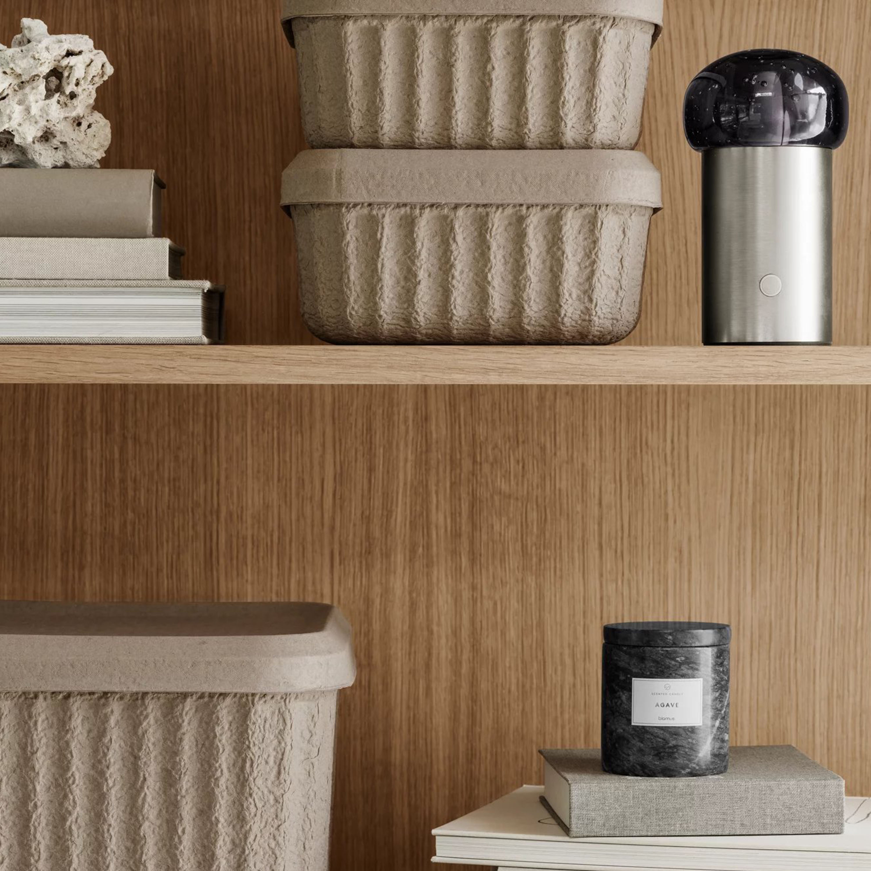 Blomus Iris Portabel Bordlampe Silver Metal 18cm