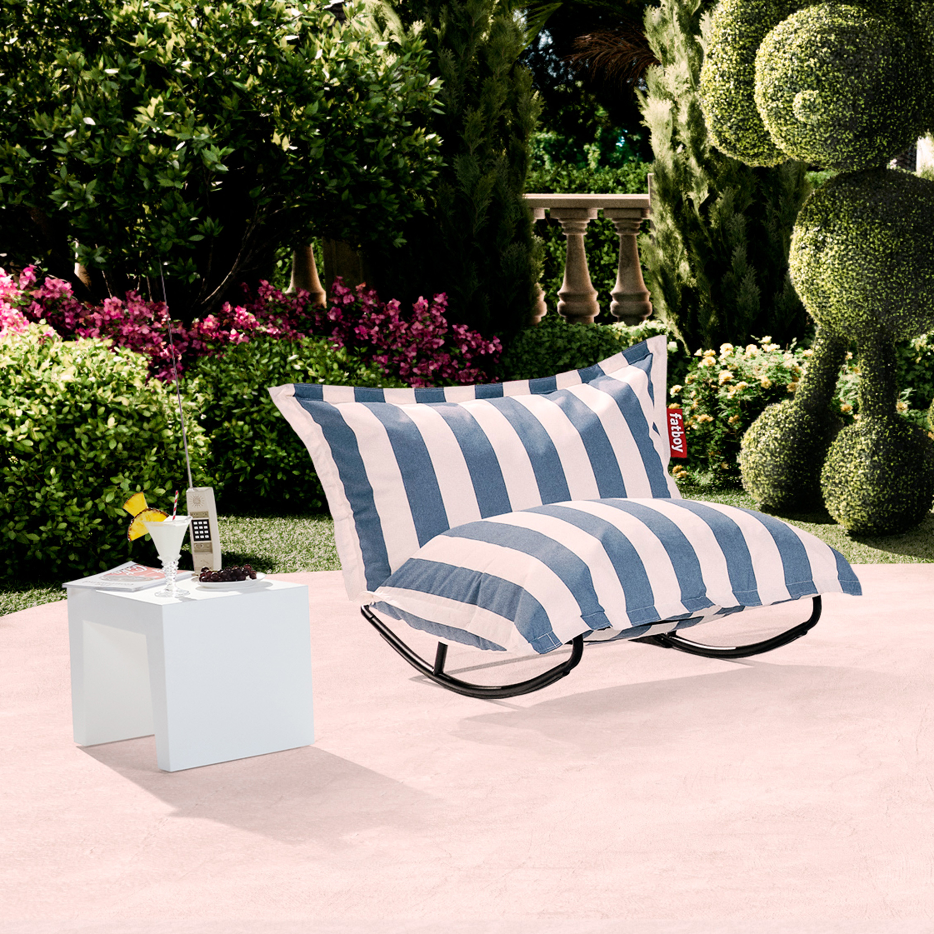 Fatboy Original Outdoor Istuinrahi Stripe Ocean Blue