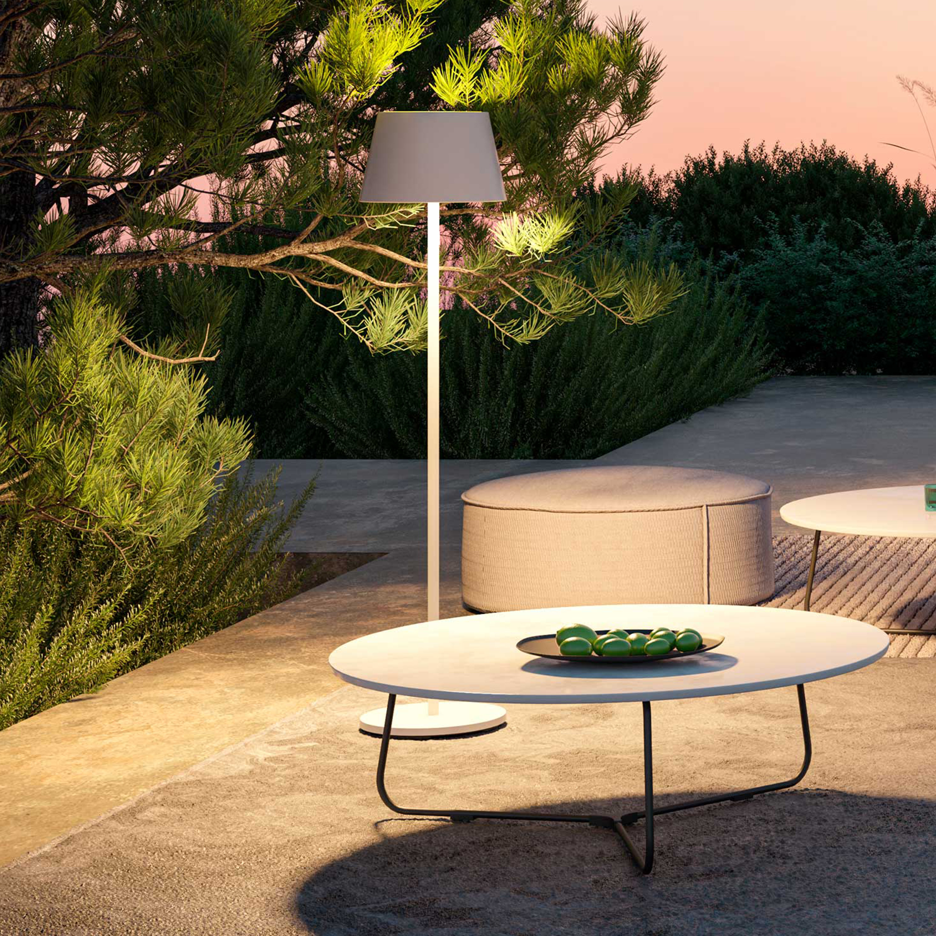 LOOM Design Modi  Portabel Golvlampa White