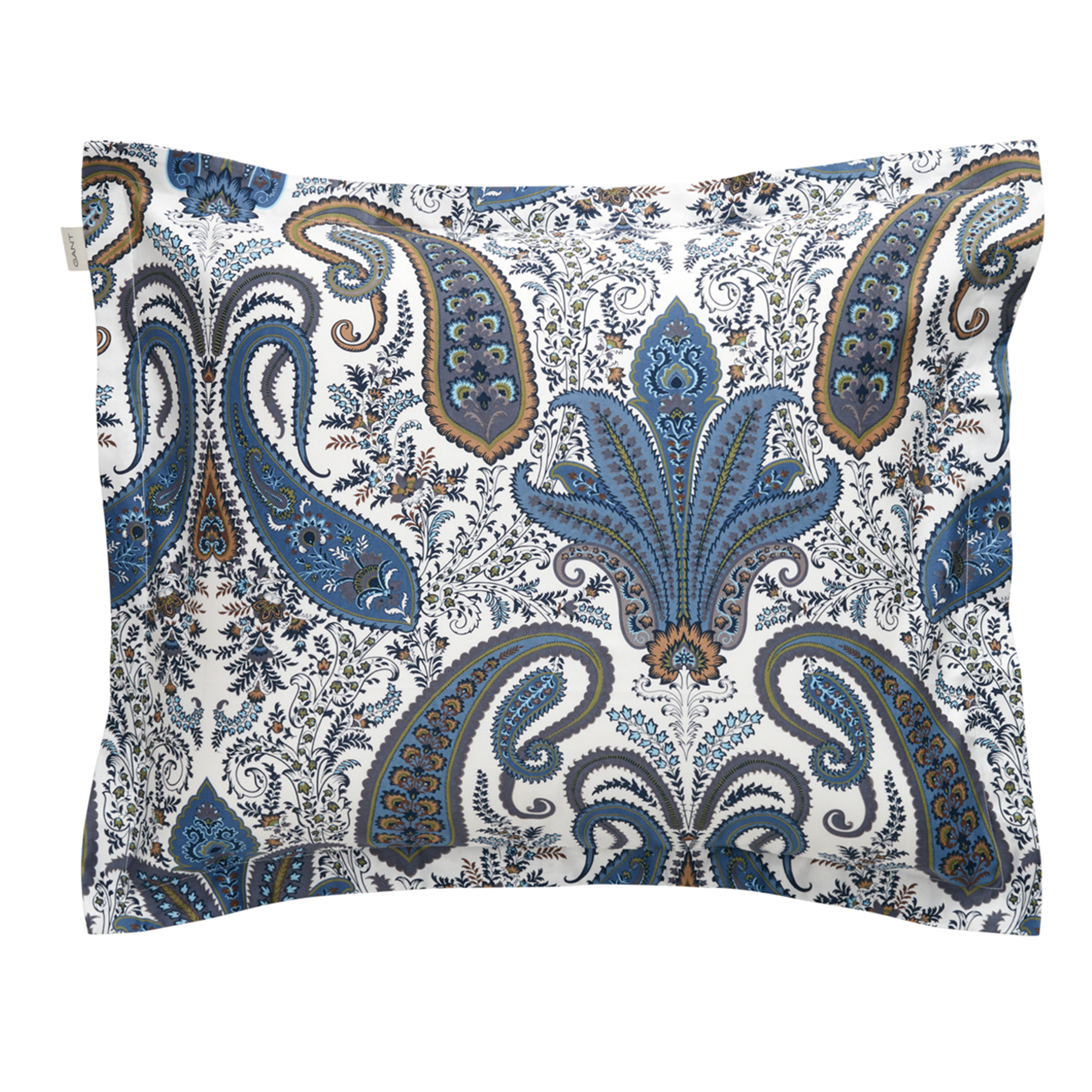 Key West Paisley Örngott Sateen Blue 50x60