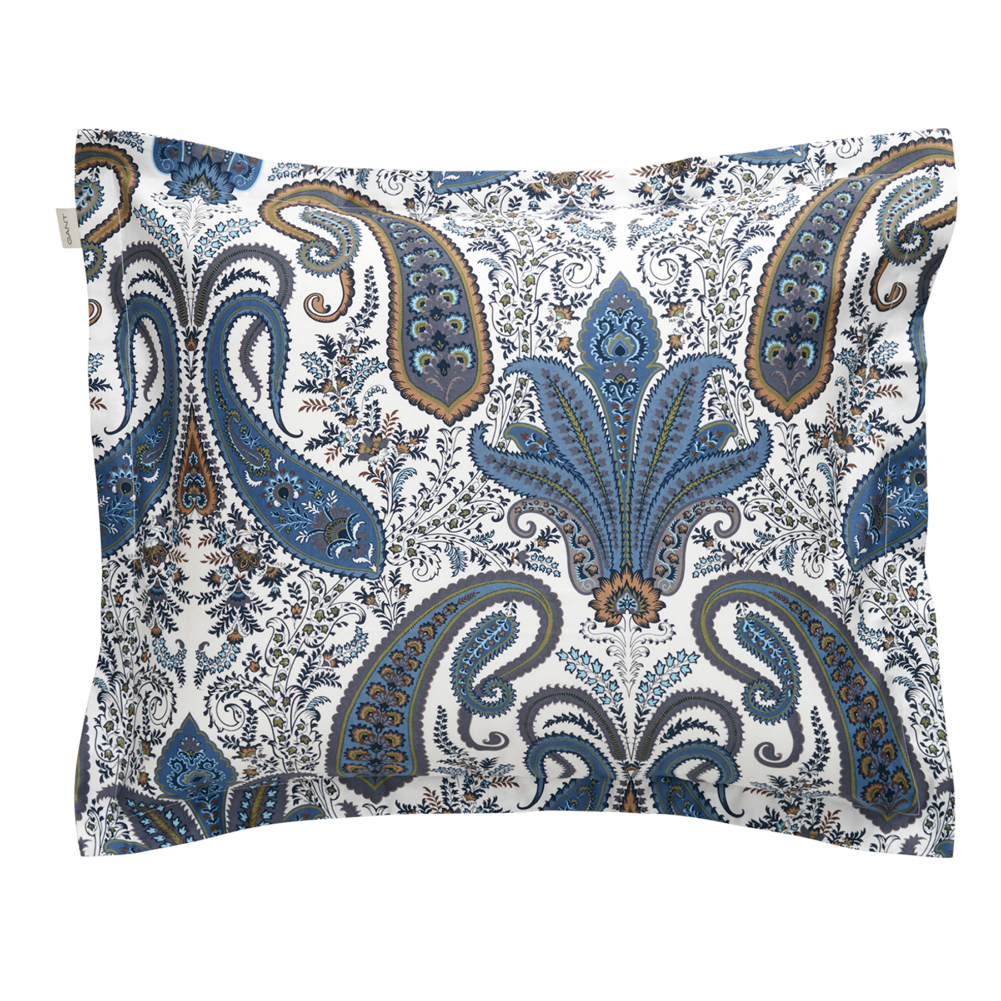 Key West Paisley Pillowcase Sateen Blue 50x60
