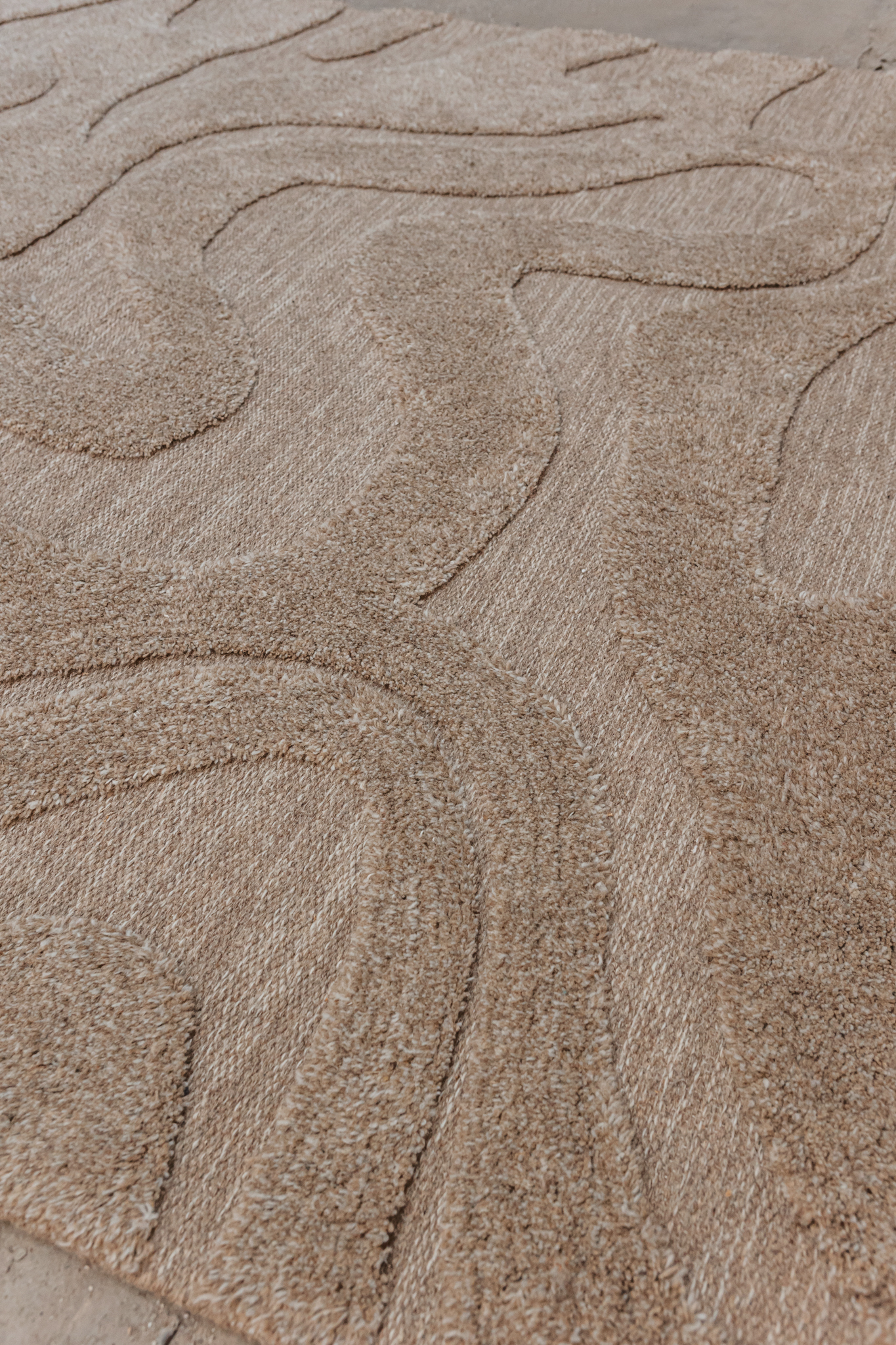 Tinted Norlander Wollteppich Beige/Melange 200x300