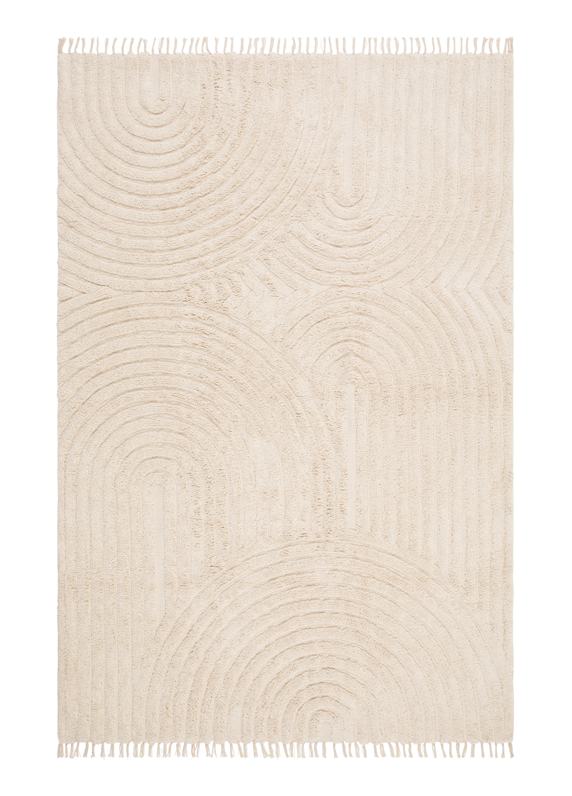 KM Carpets - Chelsie Zen Bomullsmatta Creme 160x230 - Beige