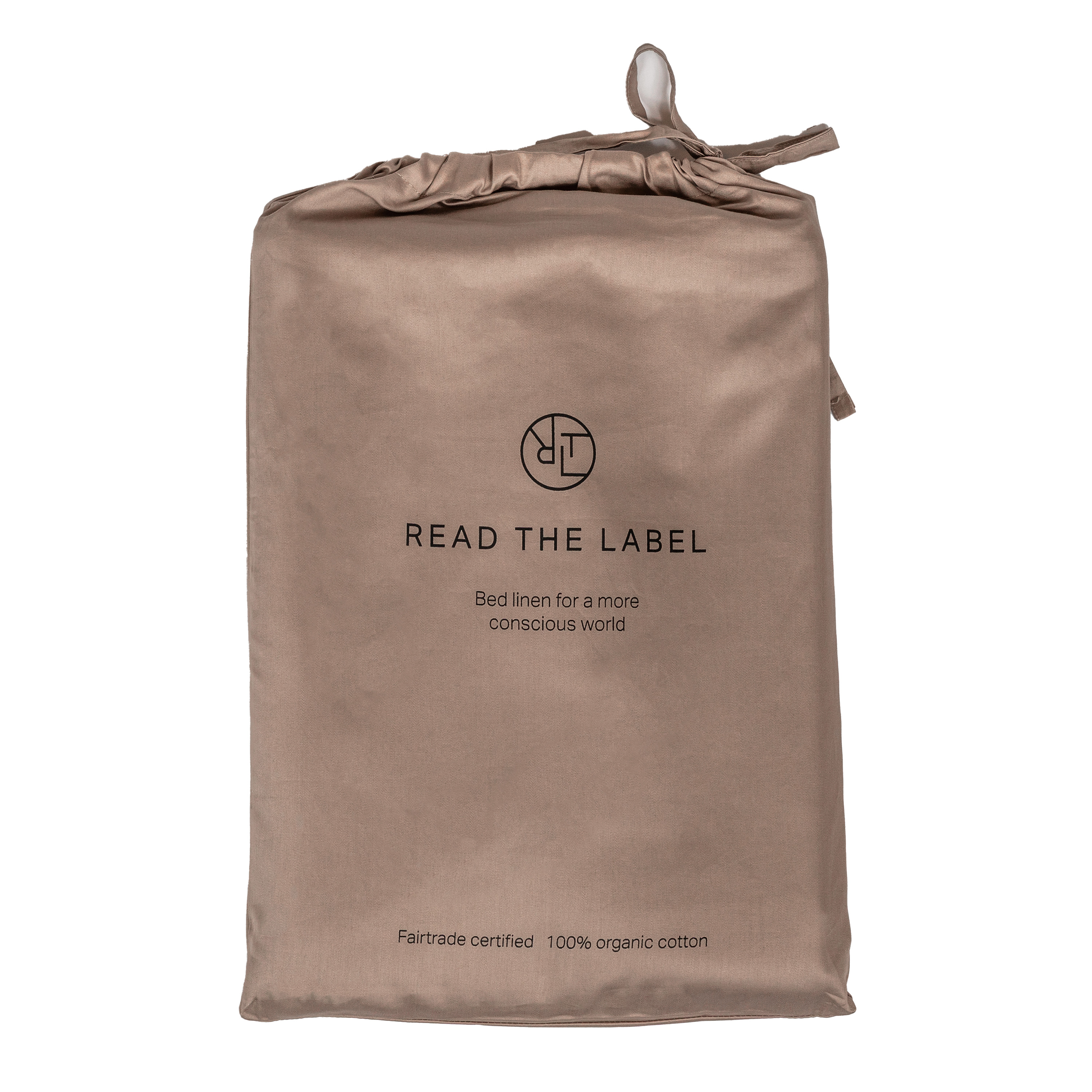 Read the Label Satin Underlakan Taupe 160x260