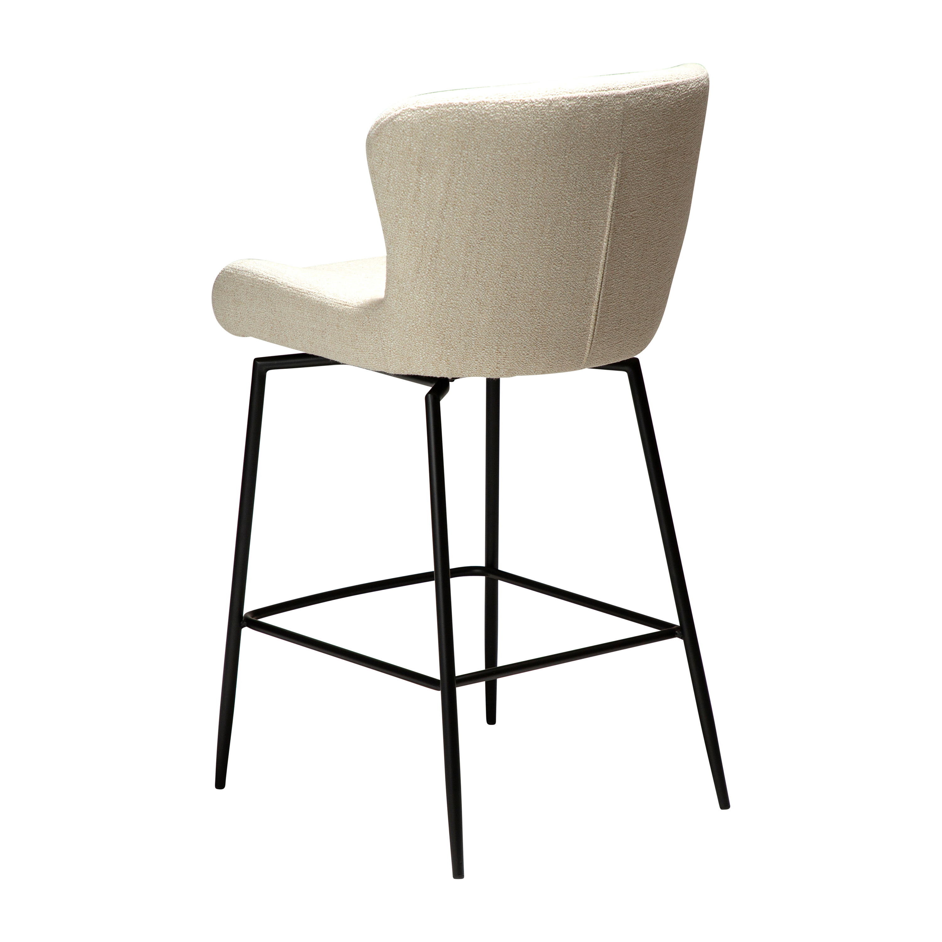 Dan Form Glam Swivel Barstol Simply Beige Bouclé