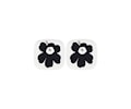 Oiva Unikko Assiett White/Coal/Silver 2-pack