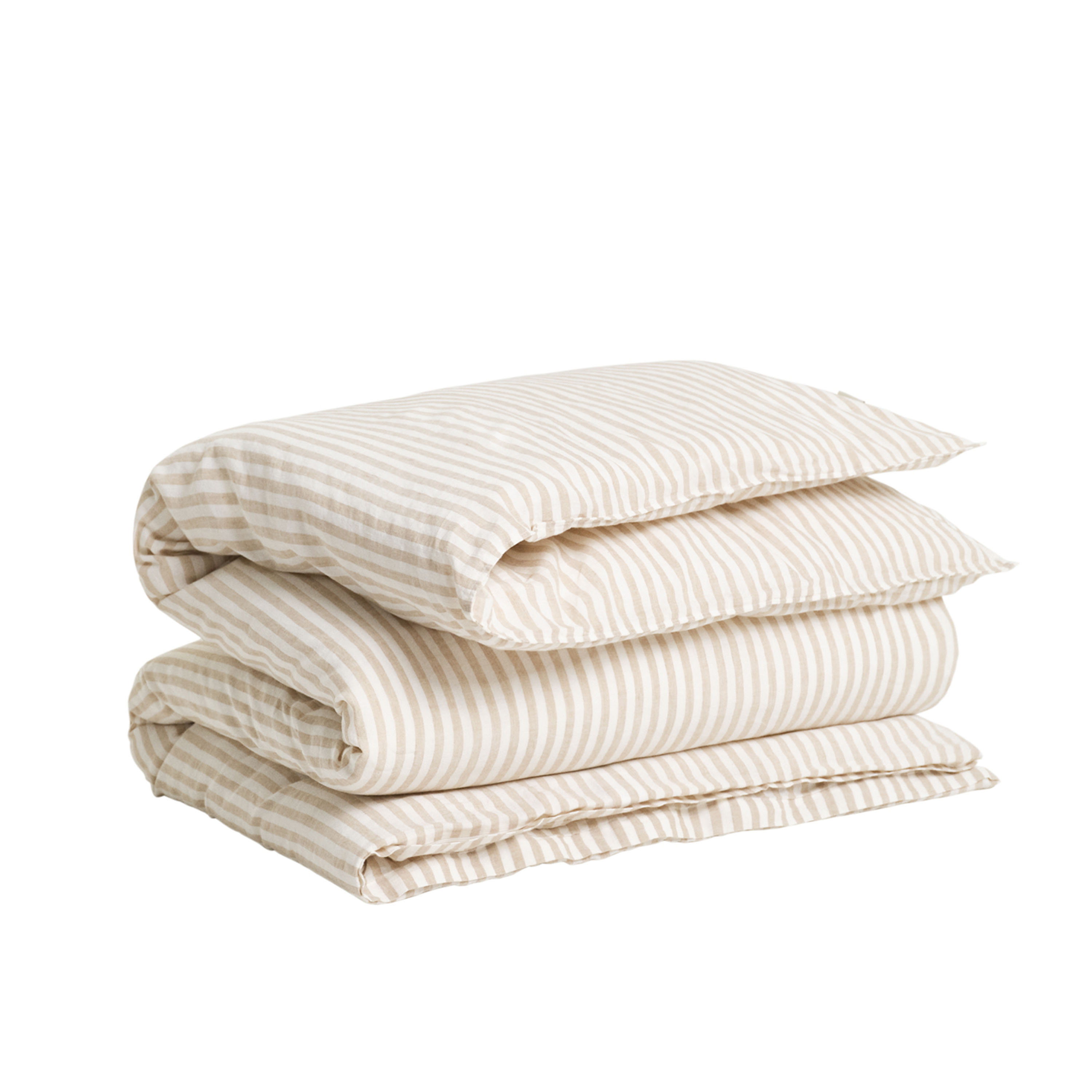 GANT Home Cotton Linen Stripe Pussilakana Oat Beige 150x210