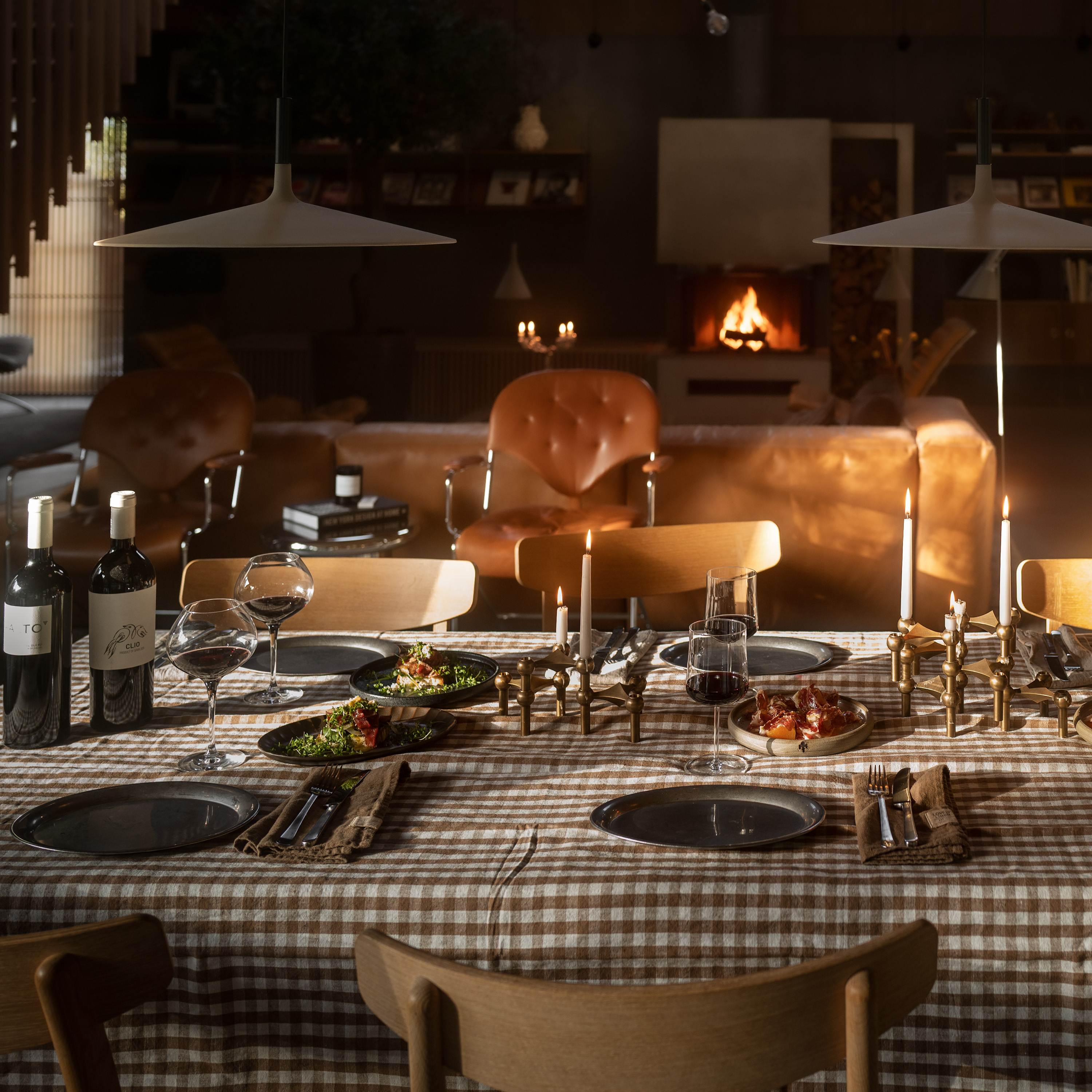 Lovely Linen Misty Pöytäliina Pellava Square Almond 145x380