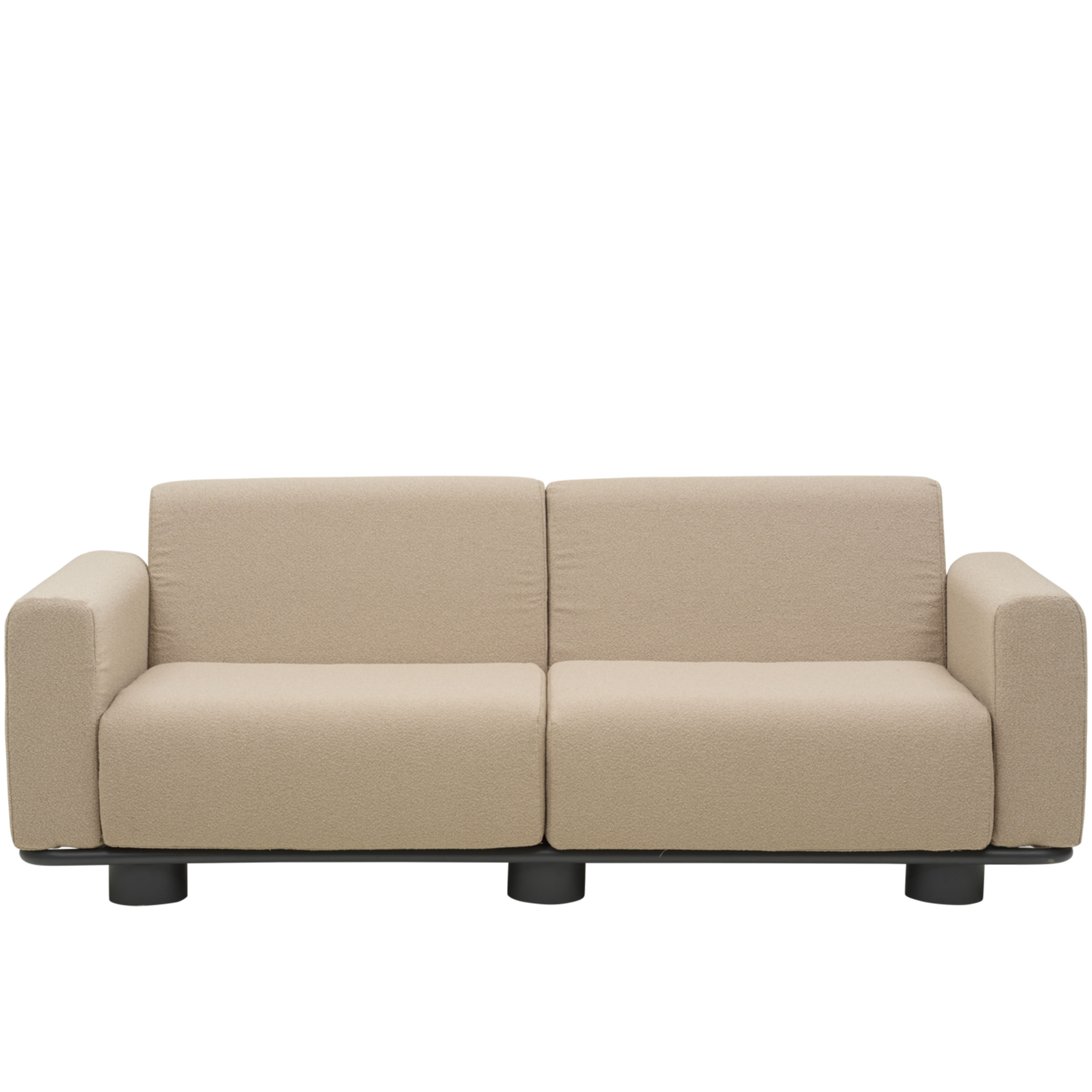 Brafab Bolster 2,5-sits Soffa Anthracite/Teddy Beige 209cm