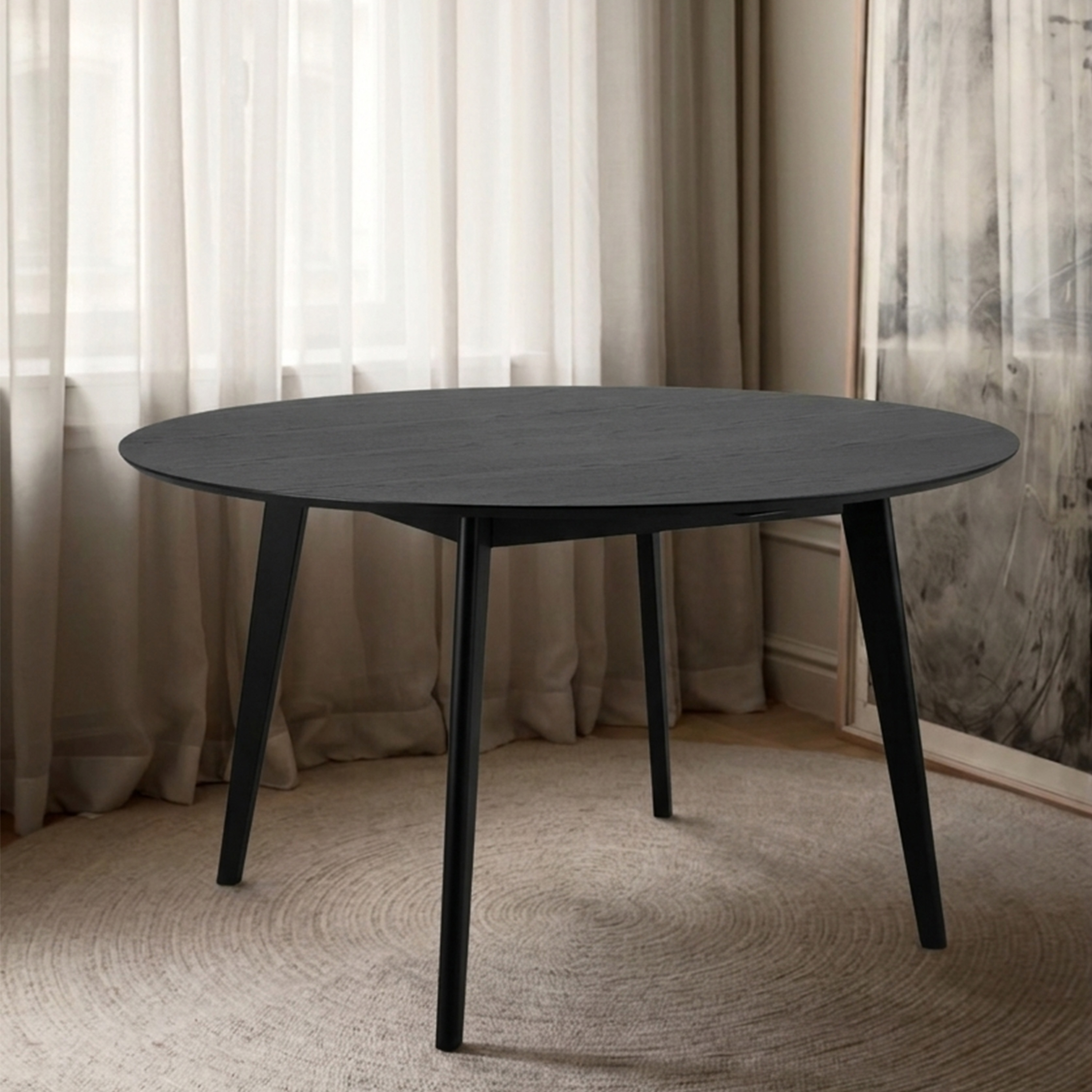 Sleepo Collection Amina Dining Table Black Ø140
