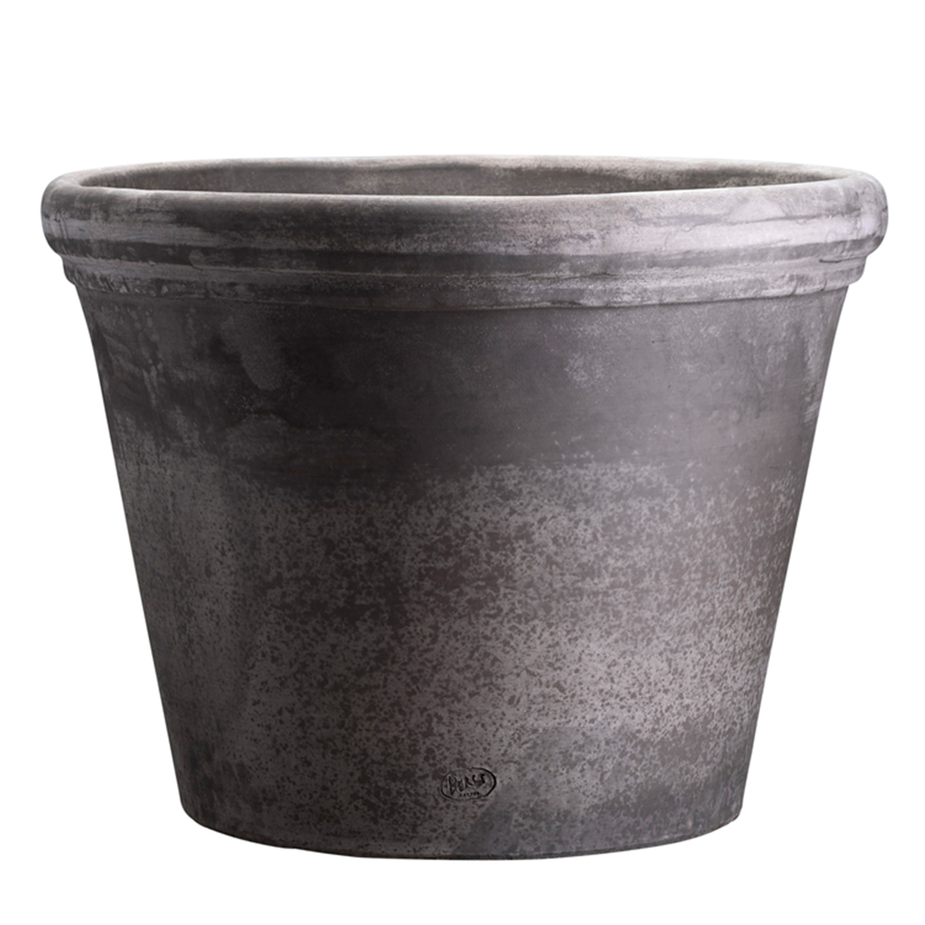 Bergs Potter - Flora Topf Raw Grau Terrakotta Ø50 - Töpfe