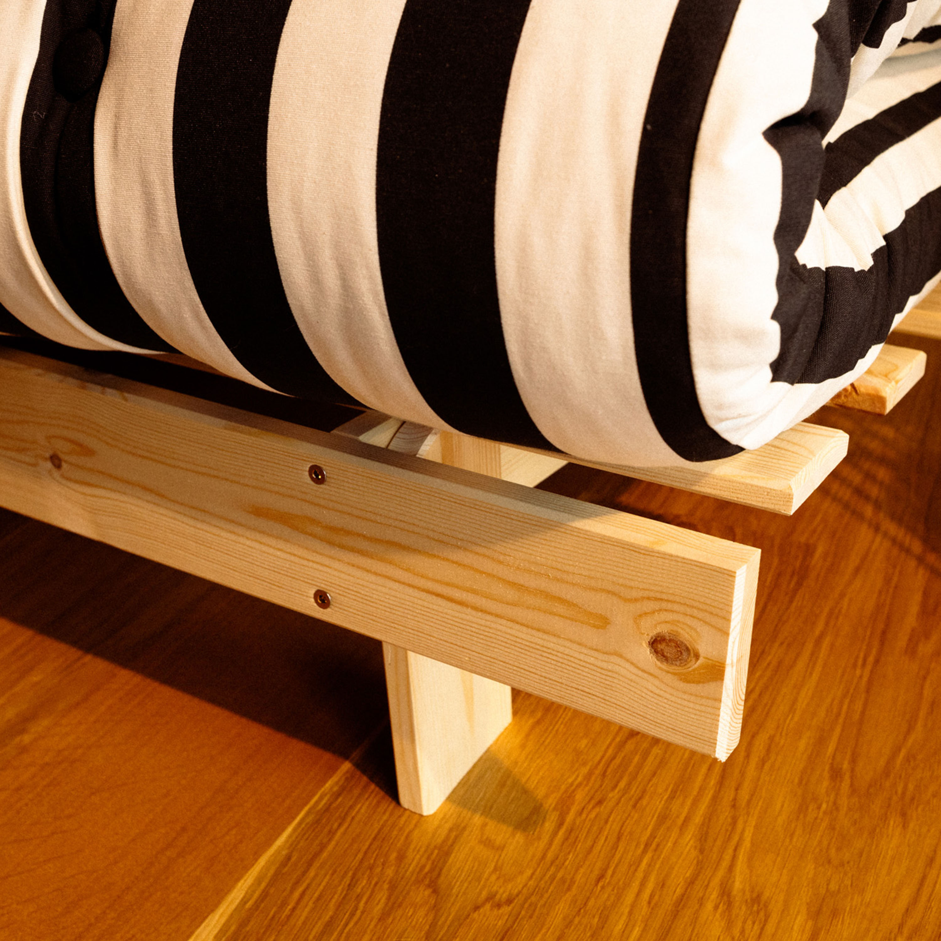 Karup Design Roots Bäddsoffa Natur/Black White 160cm