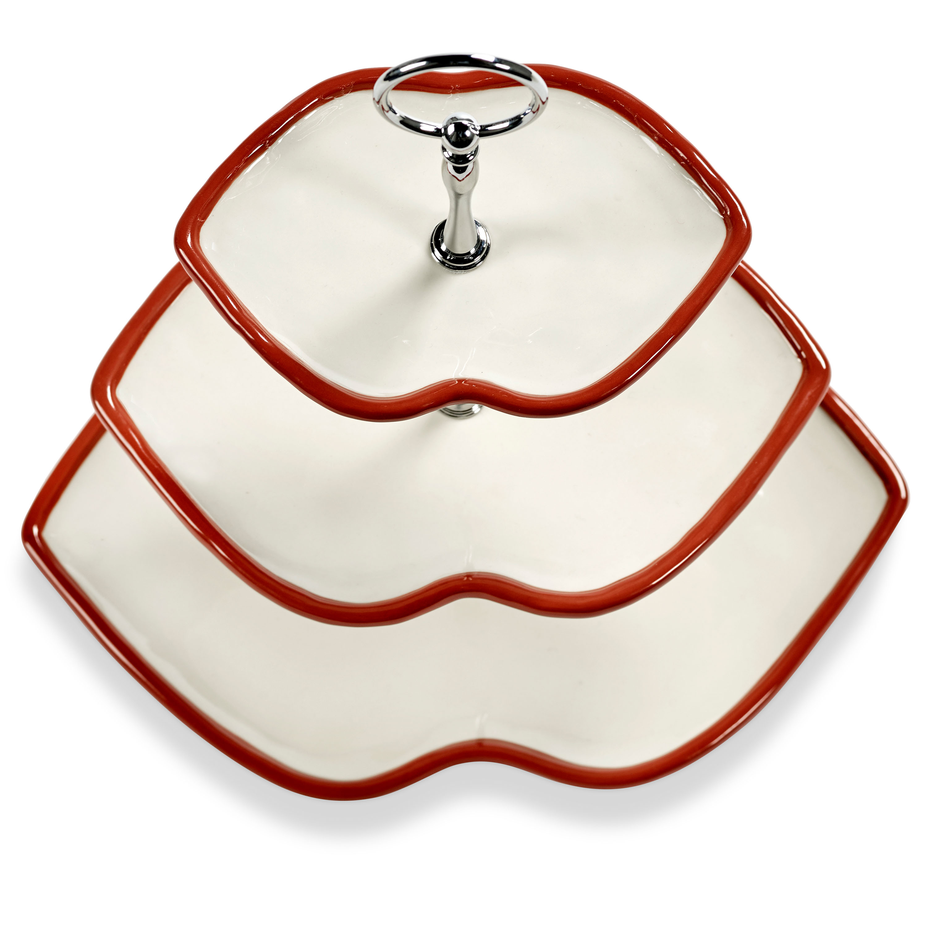 Serax Les Objets Mouleversants Kakefat White/Red