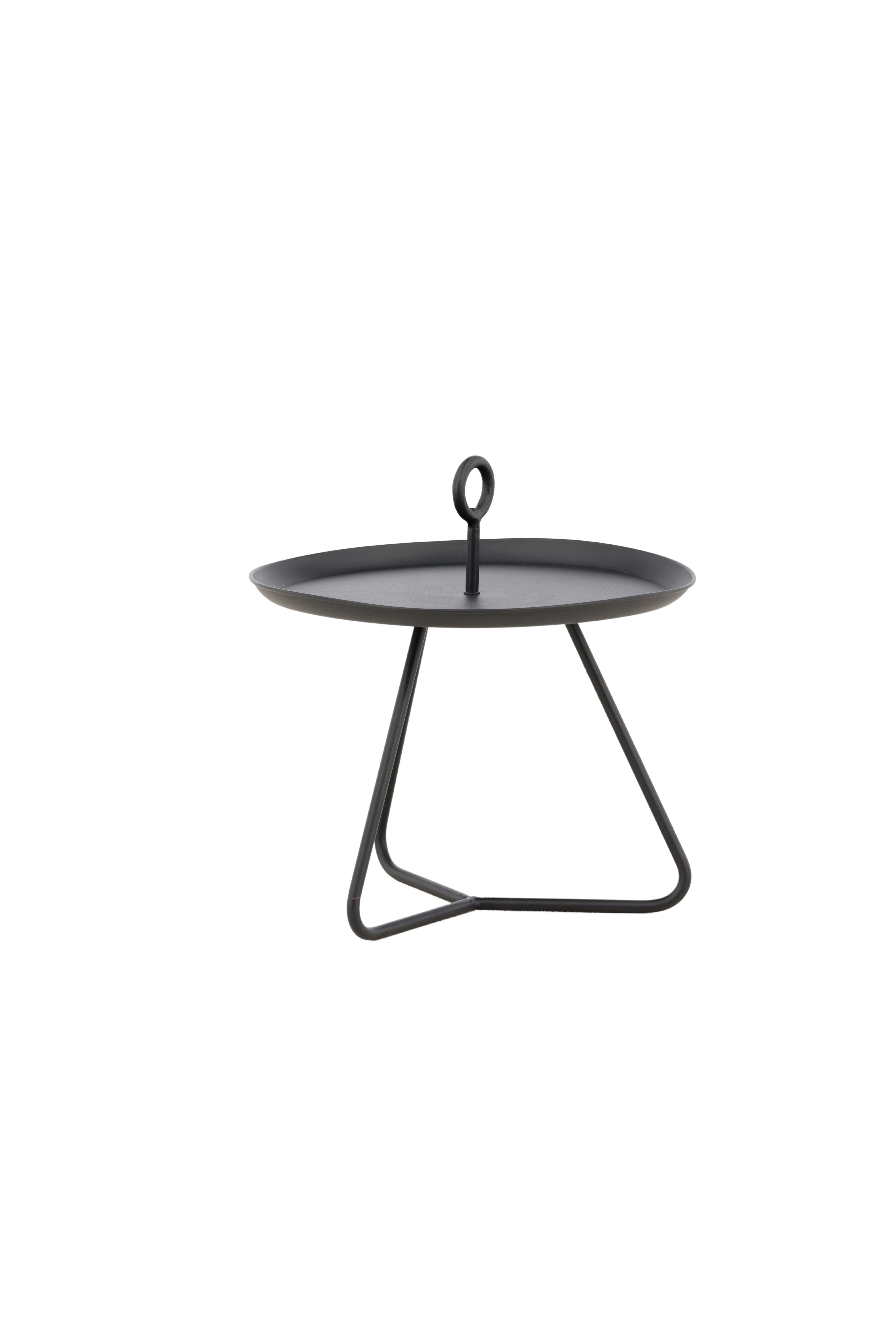 Venture Home Didem Sidobord Black Ø40