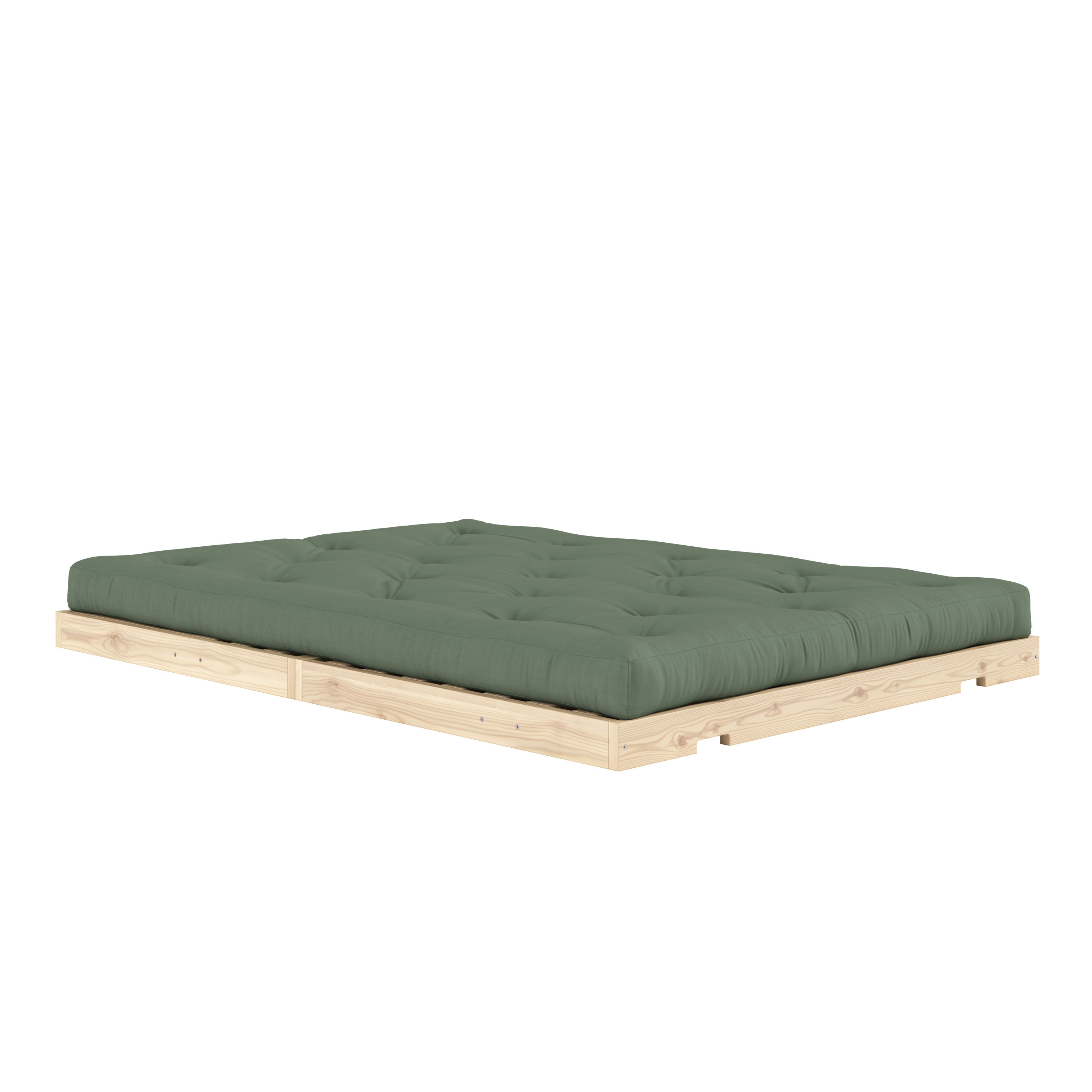 Karup Design Flip Vuodesohva Raw patjalla Olive Green 140x200
