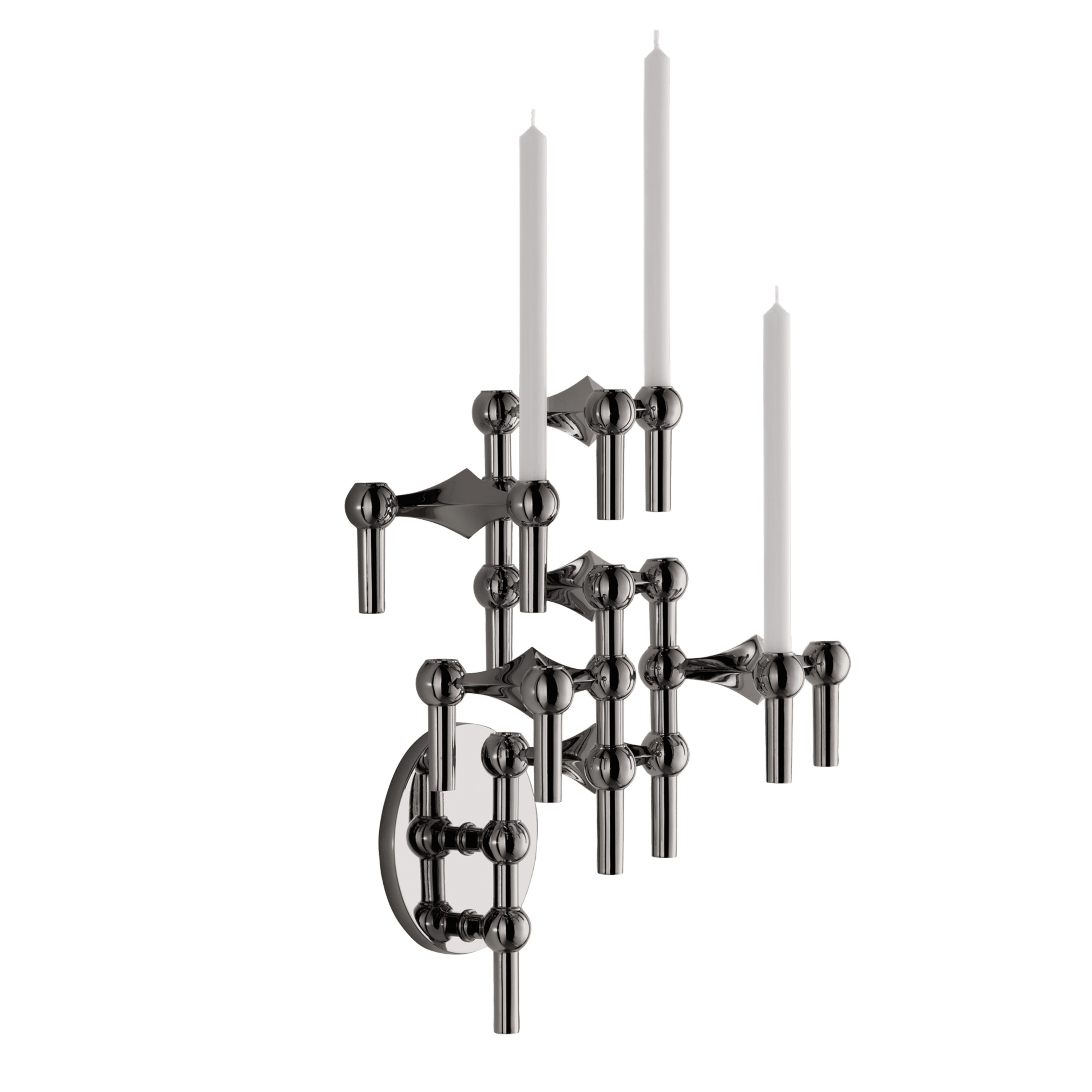 Stoff STOFF Nagel Väggljusstake Ljusstake Black Chrome