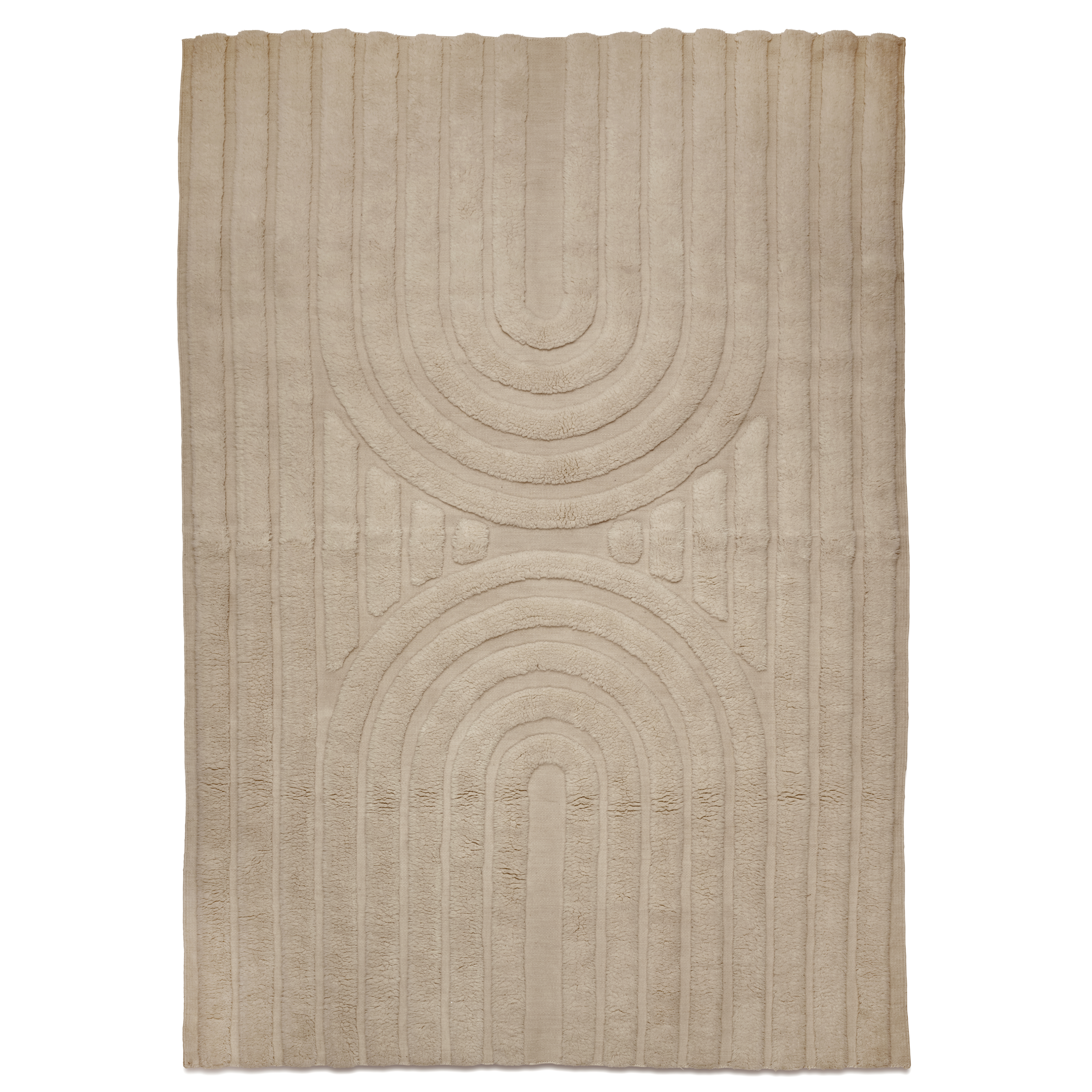 Classic Collection - Curve Wollteppich Natural Beige 250x350 - Wollteppiche