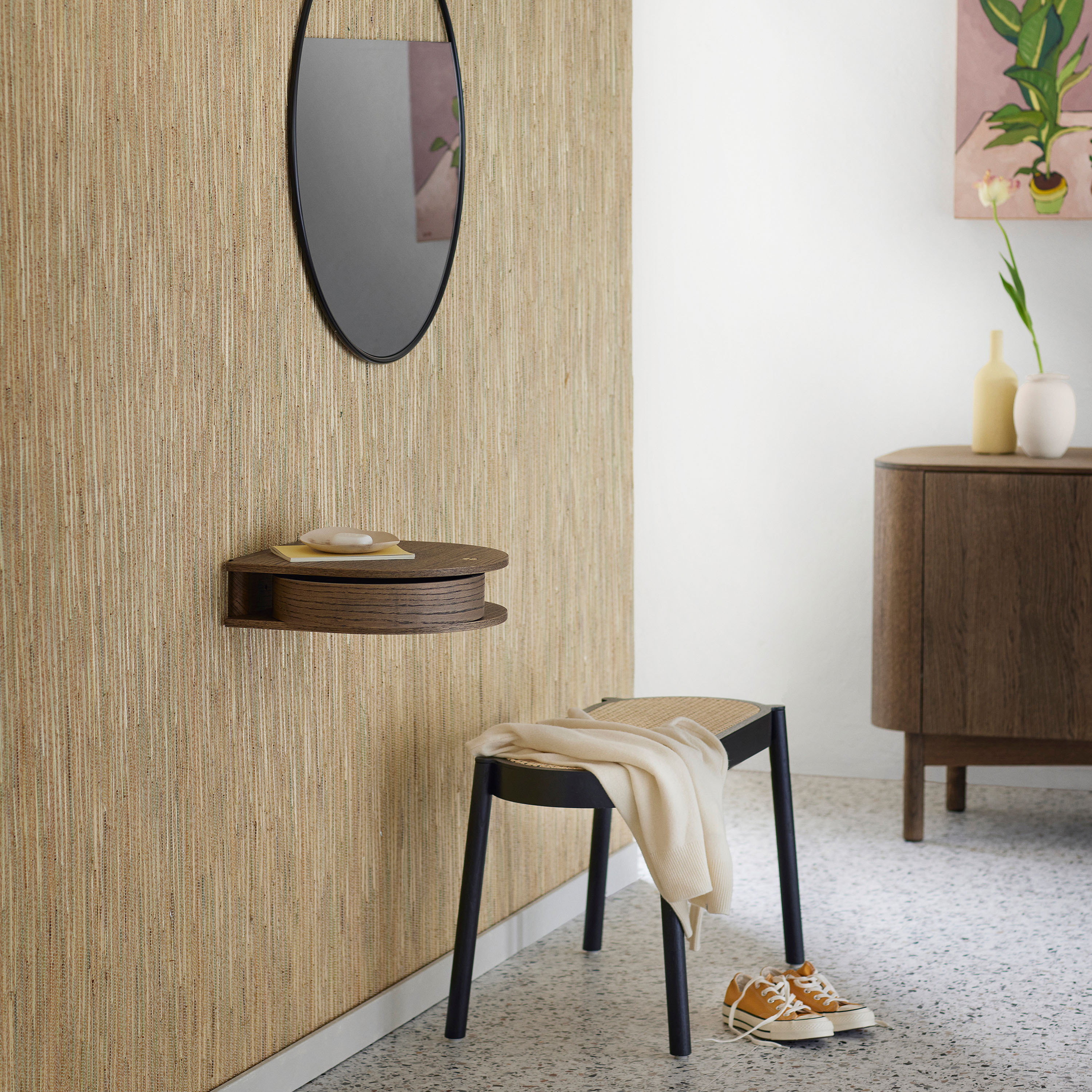 Northern Valet Seinälaatikko Smoked Oak Small