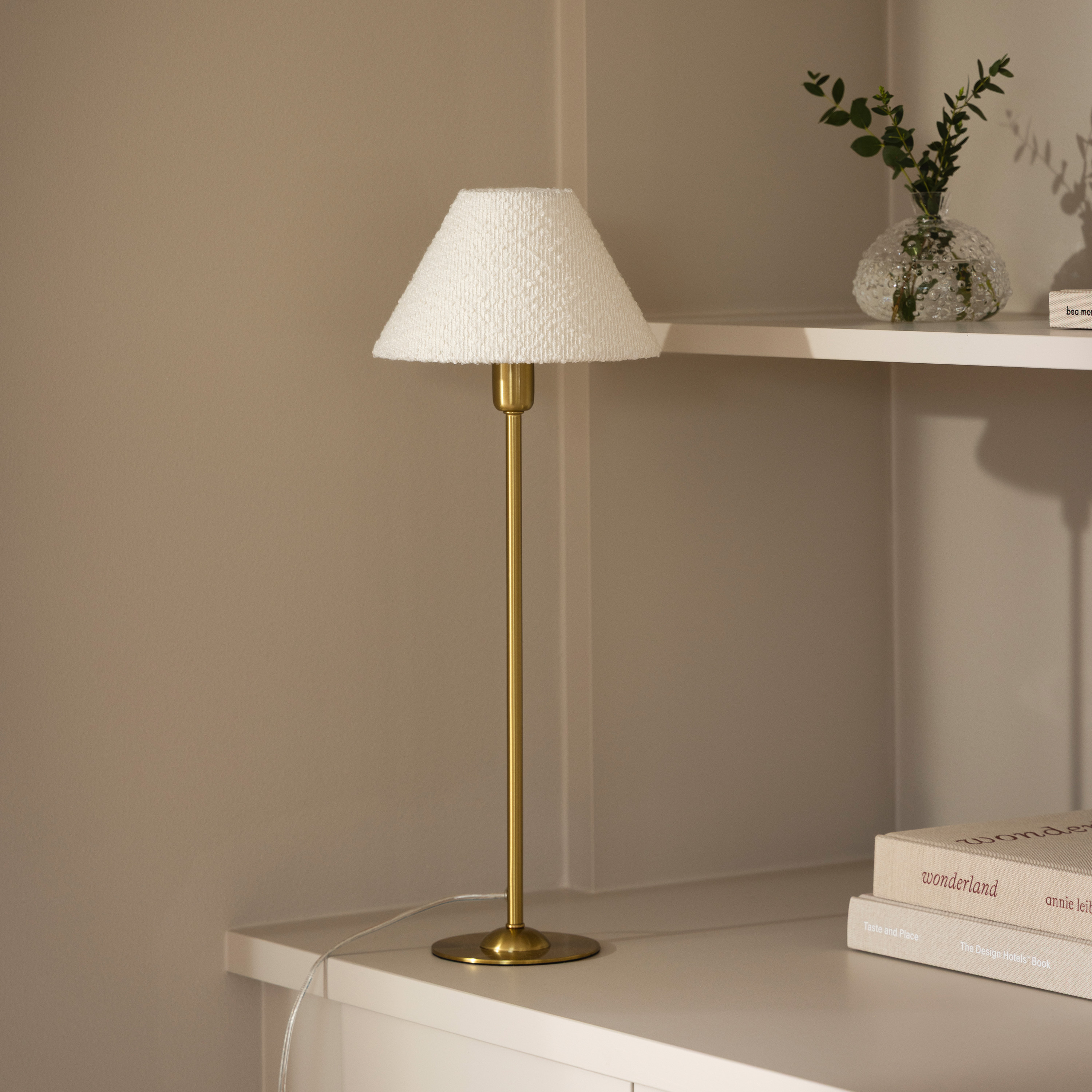 Globen Lighting Iris Lampskärm Bouclé Cream White 20cm