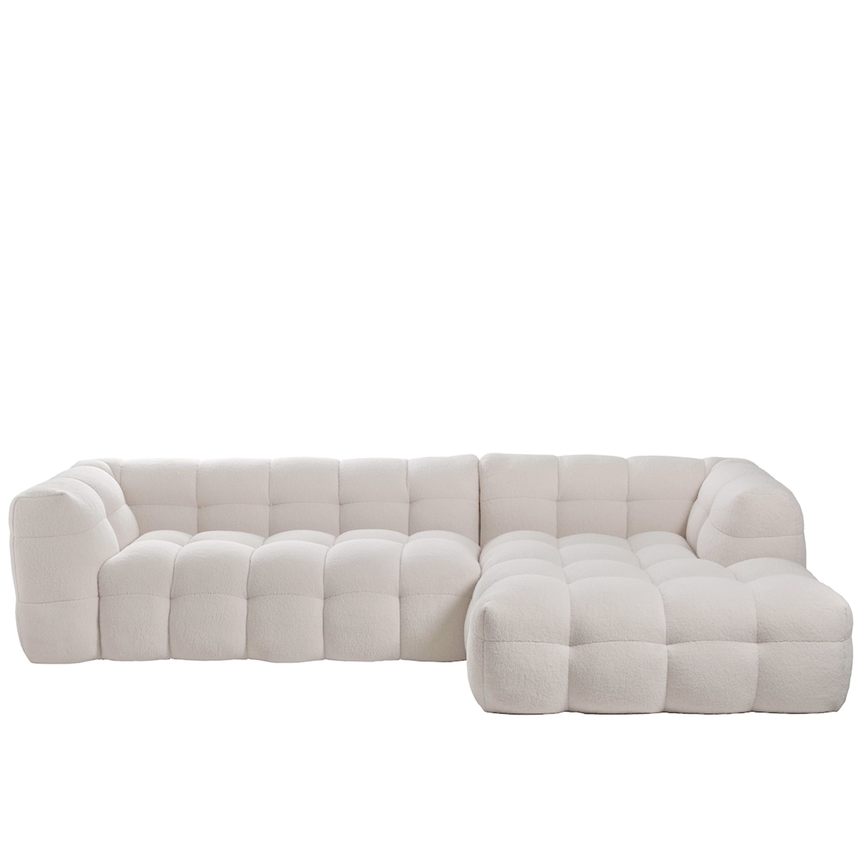 Billie Divansofa Høyre Cream Teddy