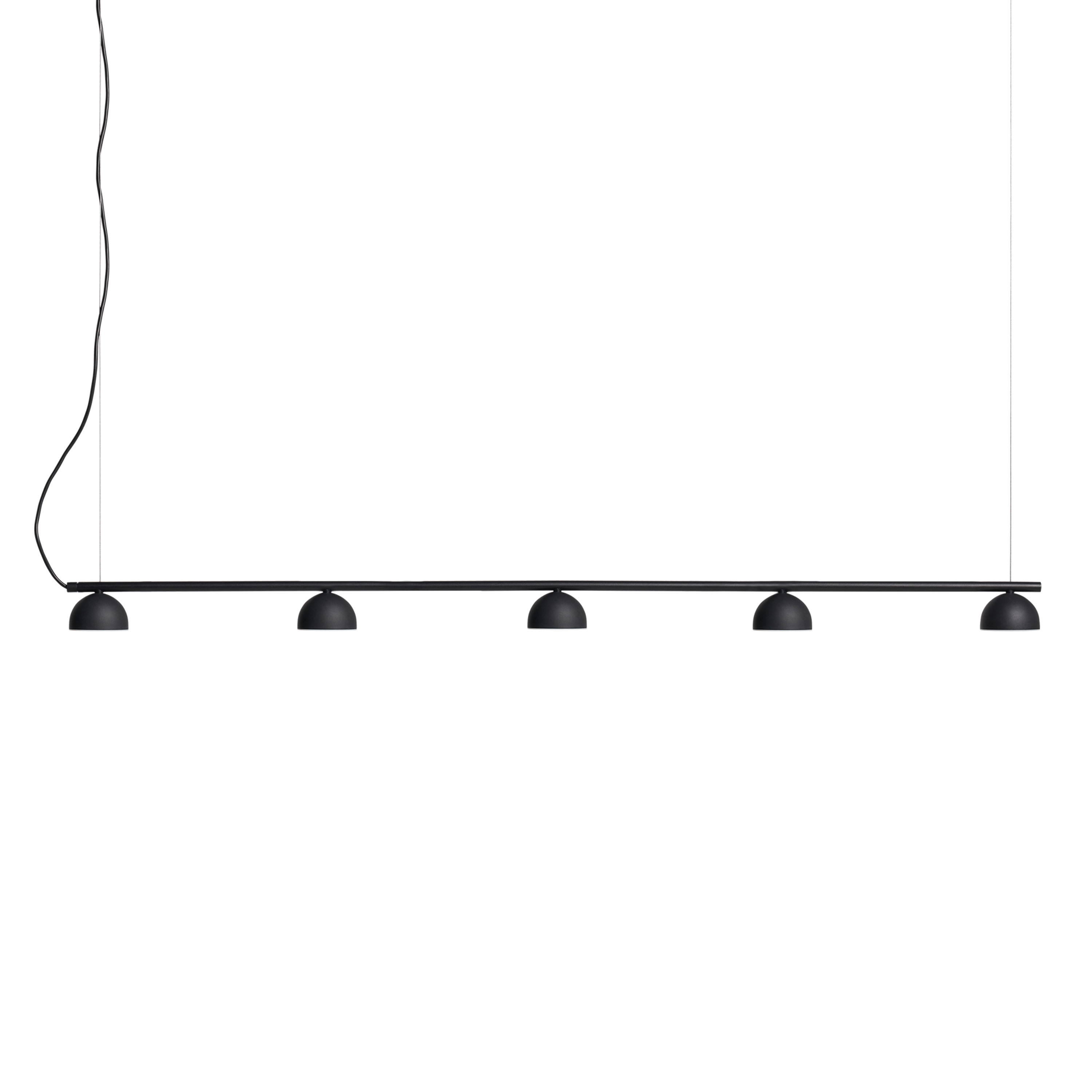 Northern - Blush Rail 5 Pendelleuchte Black Matt - Schwarz - Deckenleuchten