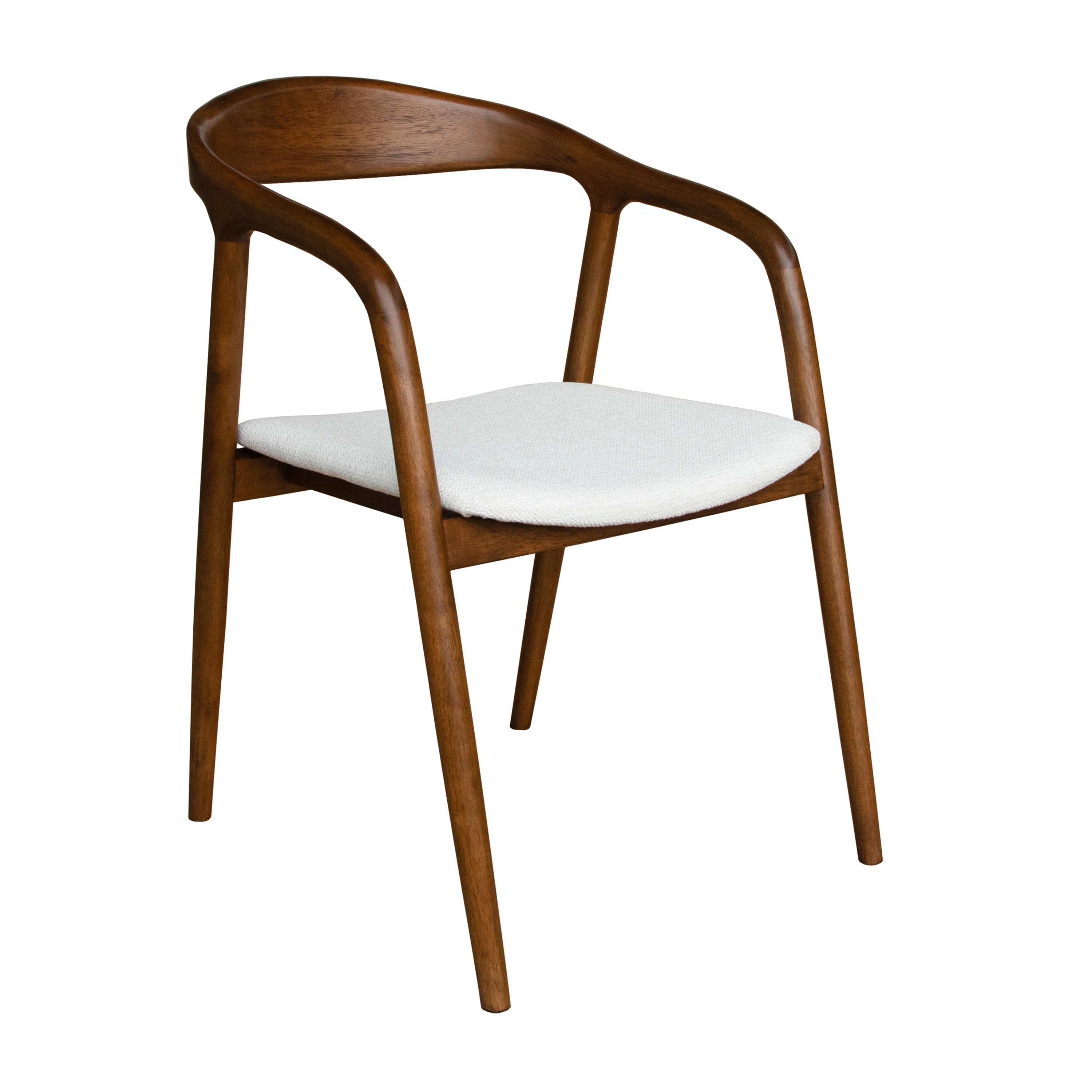 Casper Karmstol Valnöt/Vit