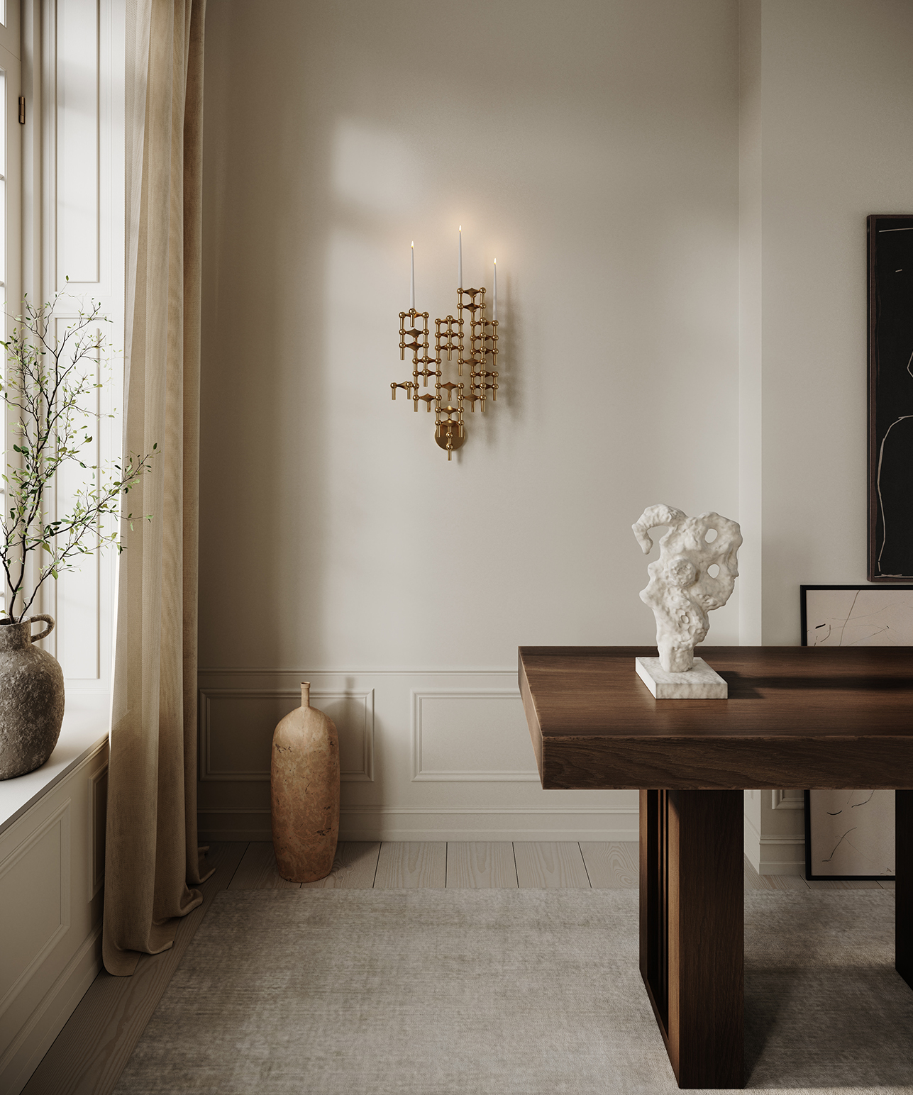 Stoff STOFF Nagel Kynttilänjalka Solid Brass