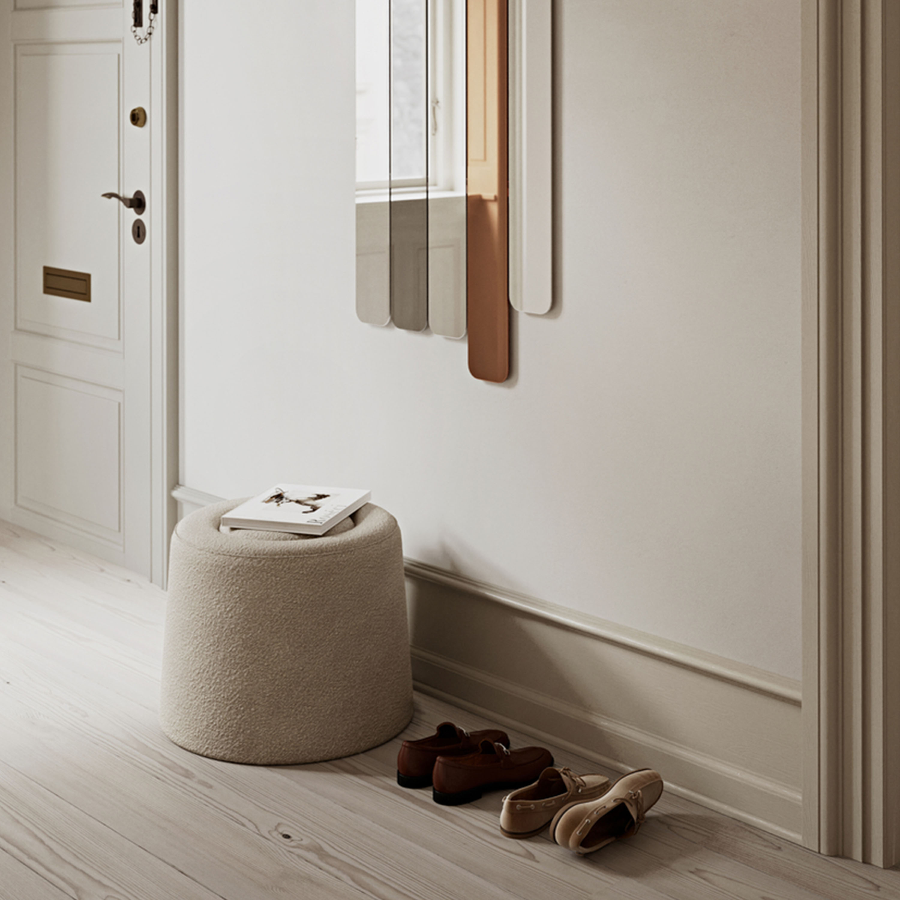 Woud Praline Rahi Luonnollinen bouclé Ø52