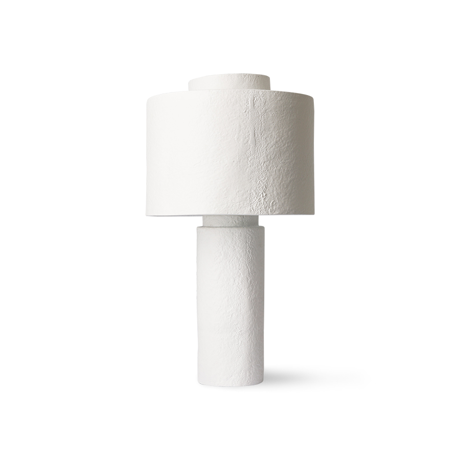 HKliving - Gesso Bordslampa Matt White Ø28.5 - Vit
