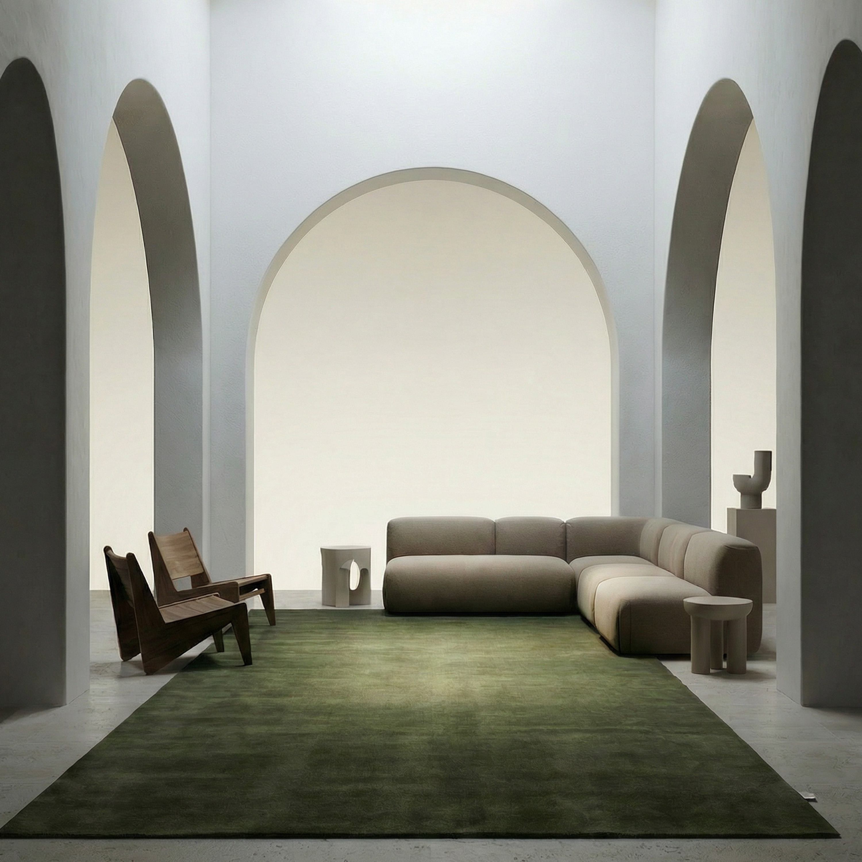 Classic Collection Solid Villamatto Metsänvihreä 250x350