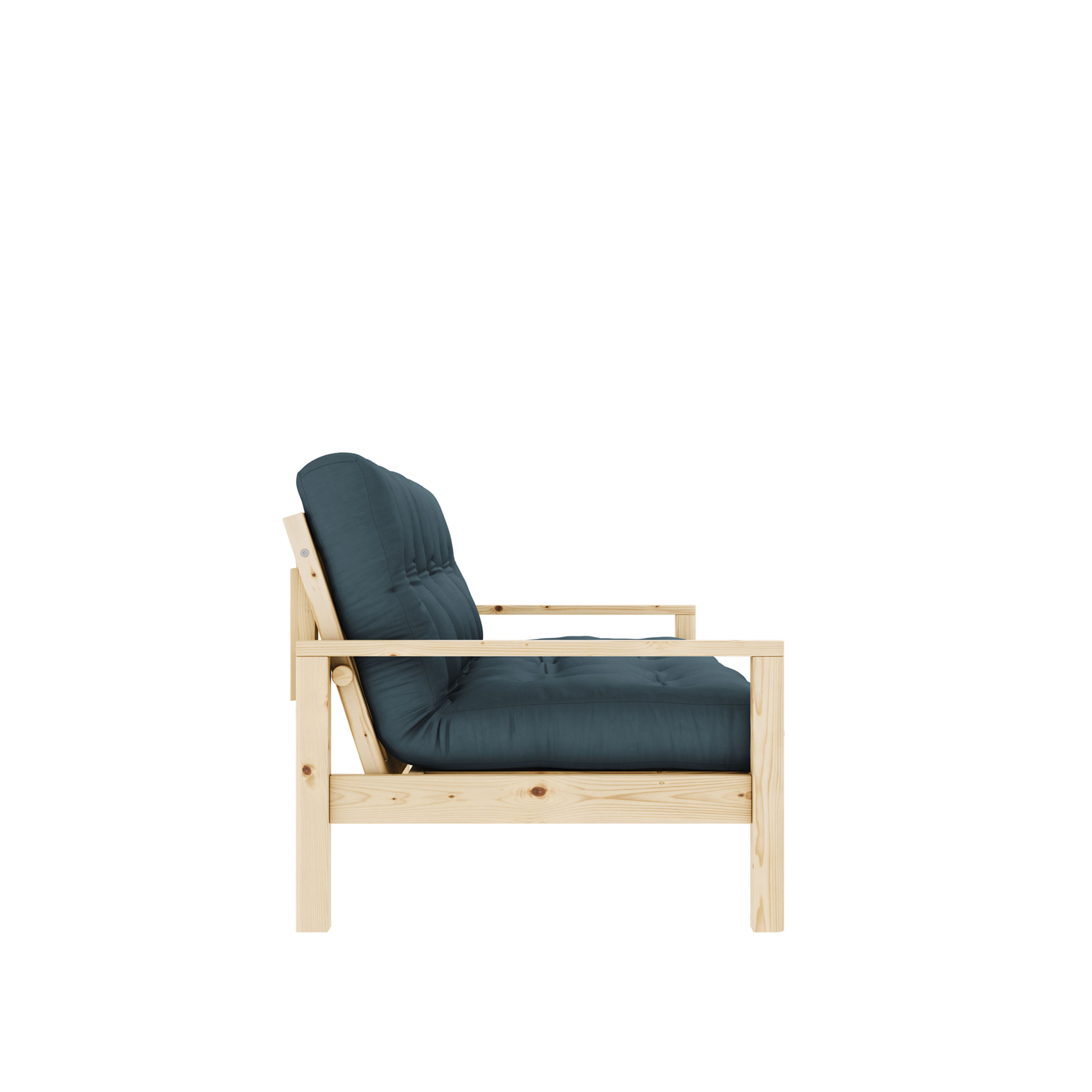 Karup Design Knob Schlafsofa Natur/Petrolblau 130cm