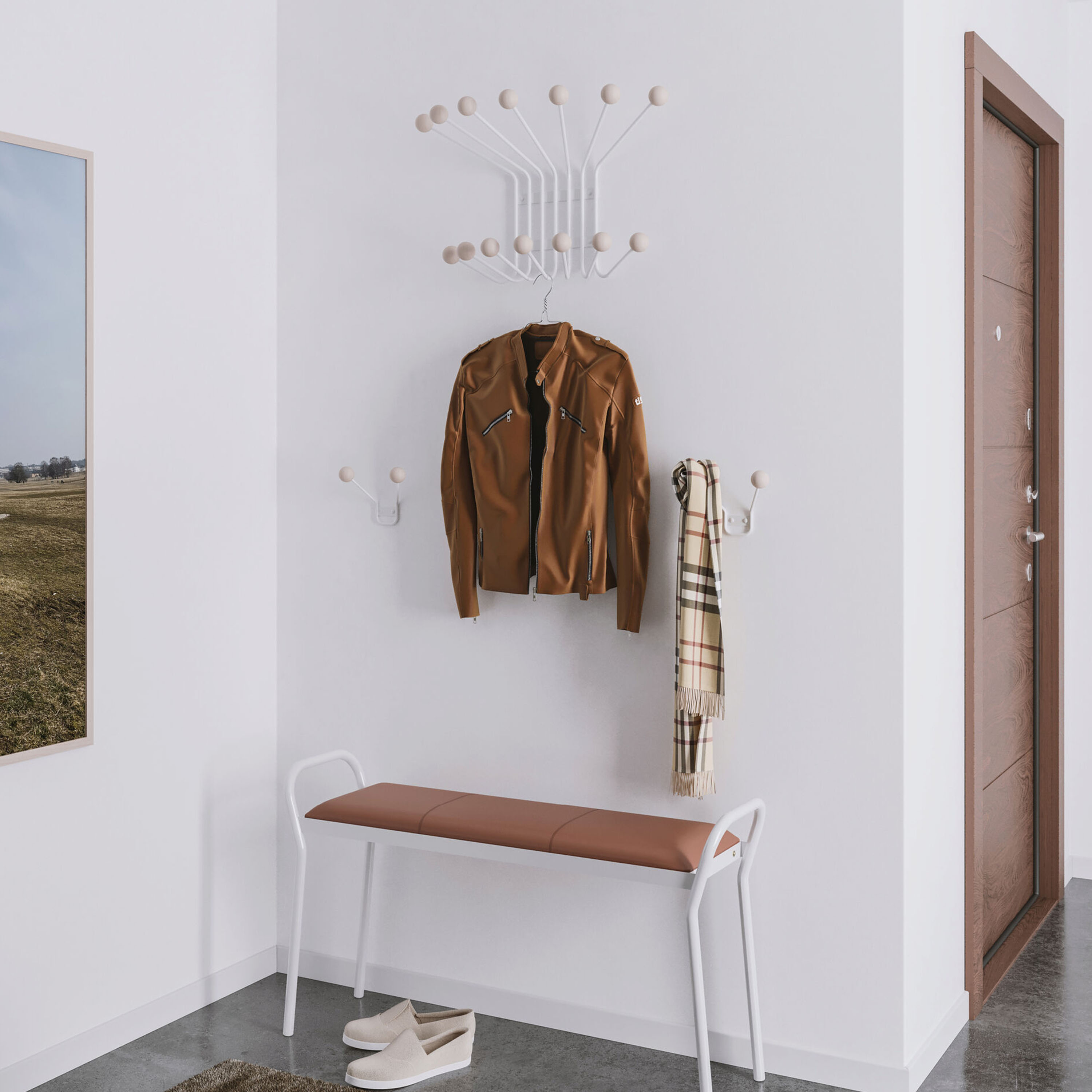 Maze Bill Klädhängare White Large