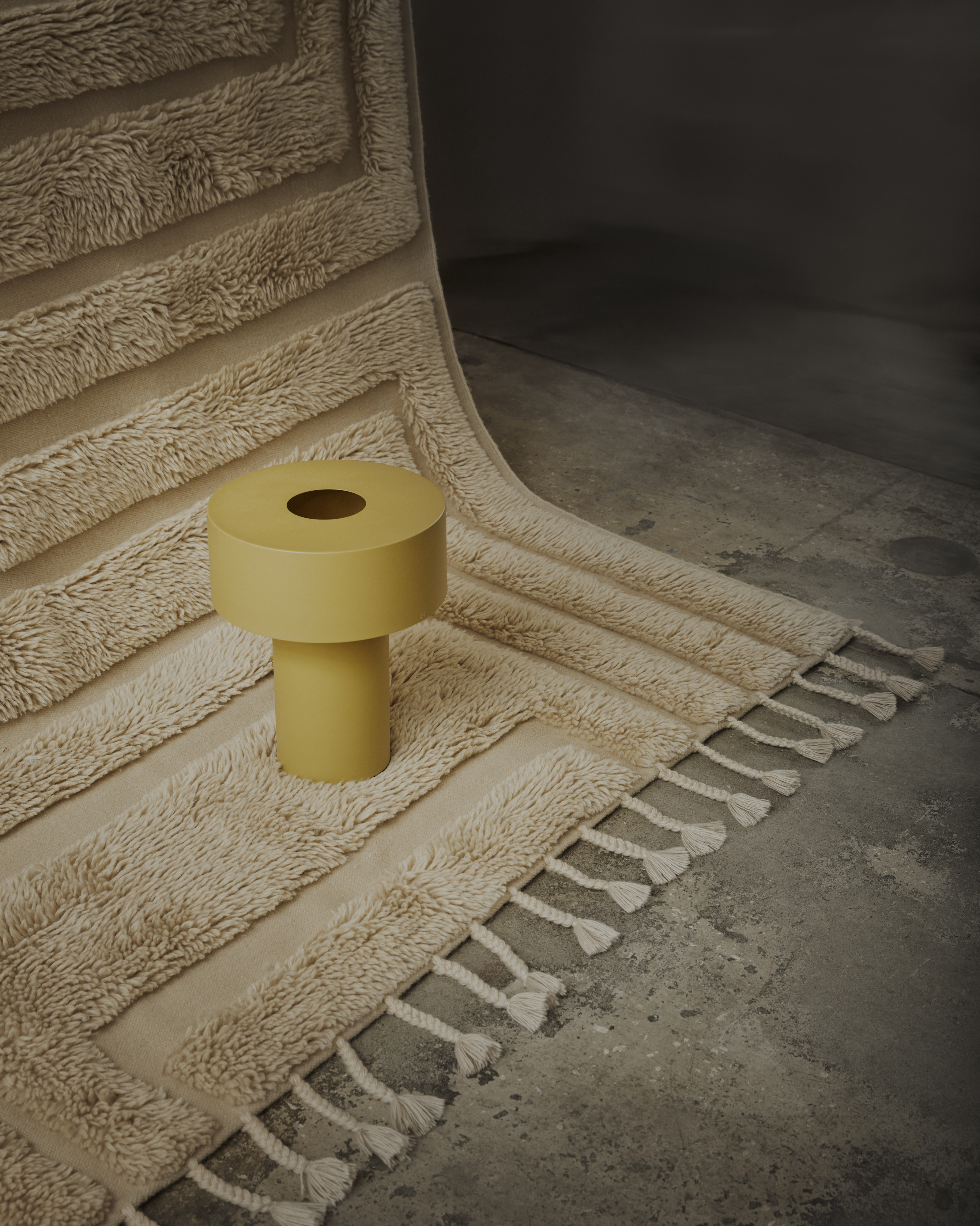 Tinted Kask Ullteppich Beige 170x240