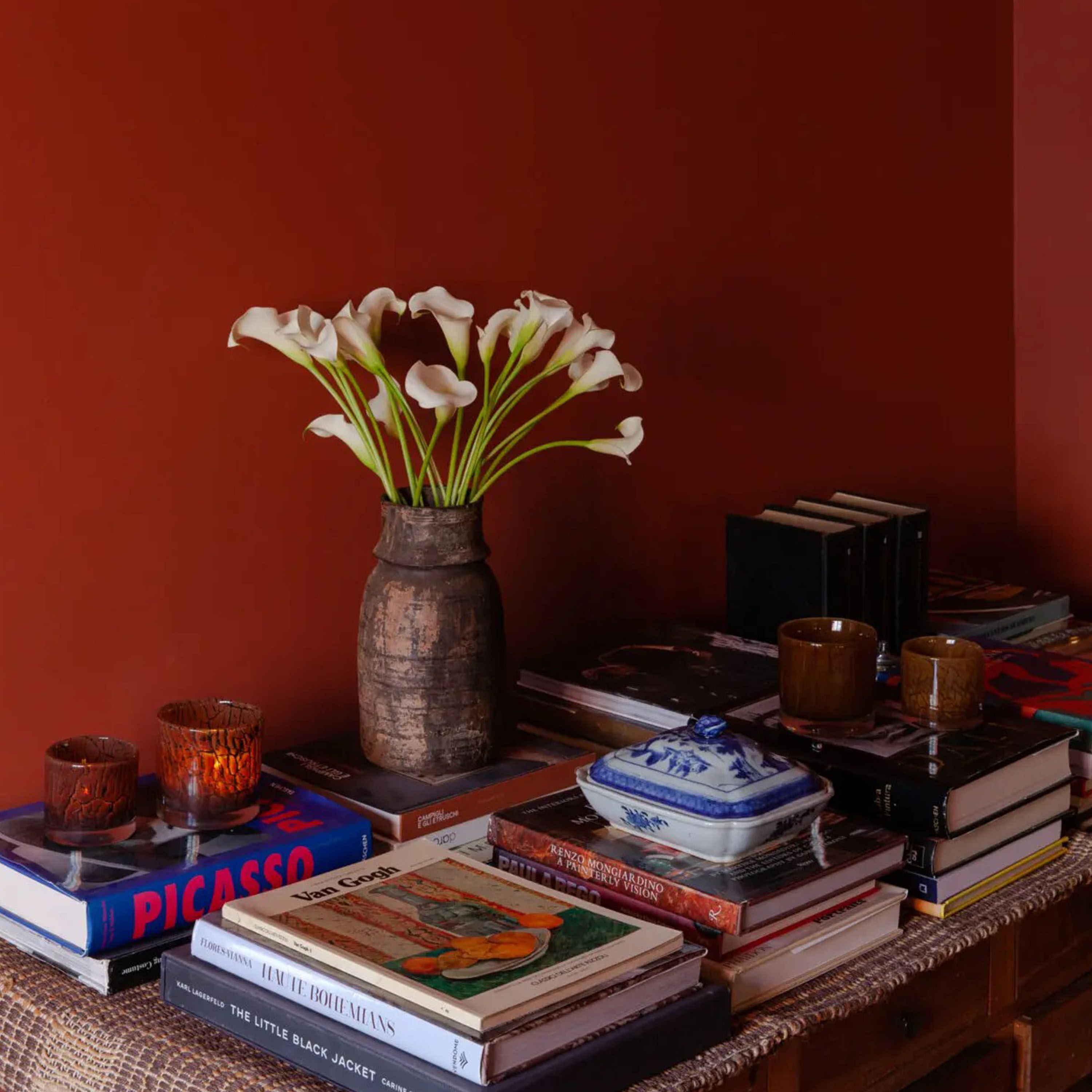 Olsson &amp; Jensen Fuji Ljuslykta Brun 10cm