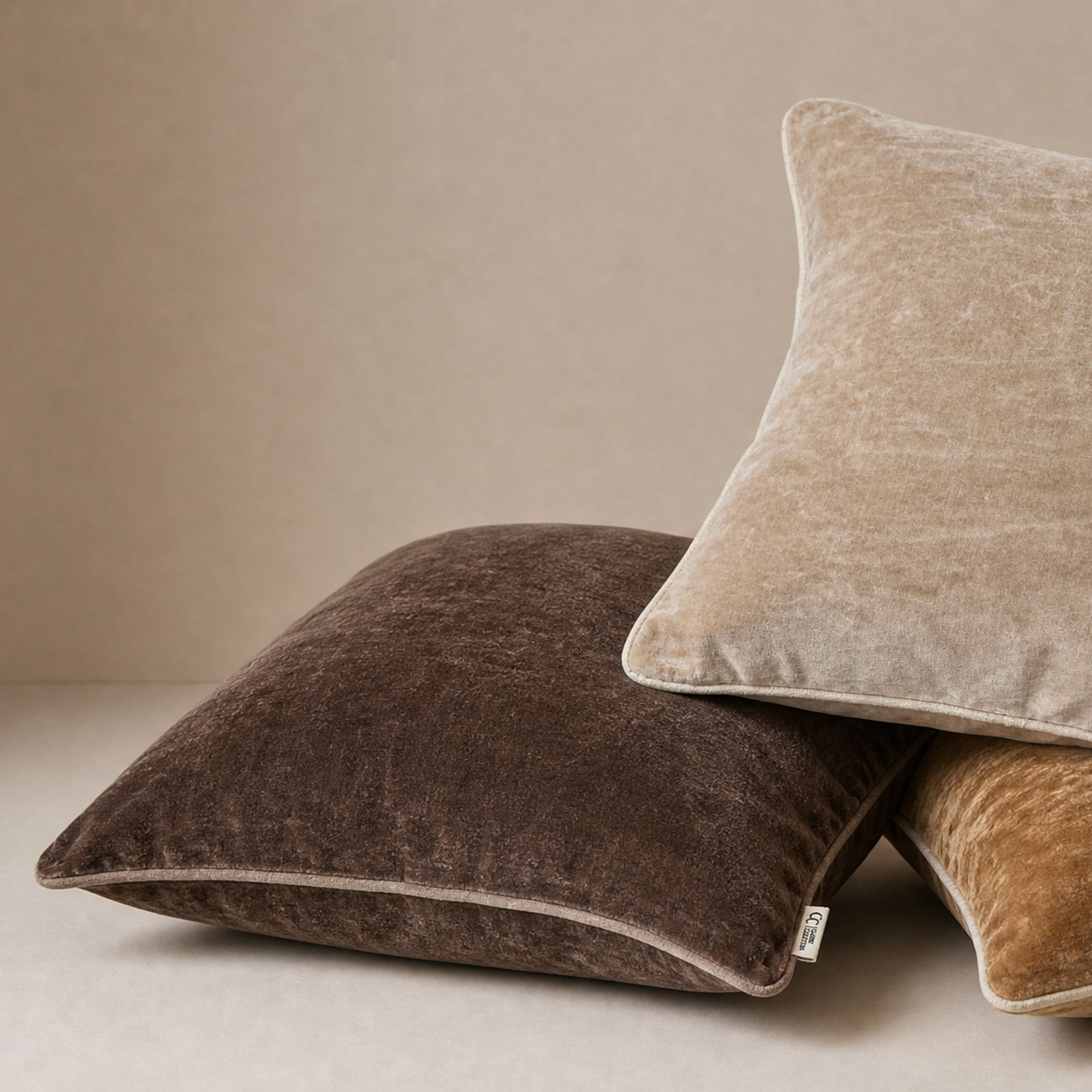 Classic Collection Velvet Stonewash Kuddfodral Brown 50x50