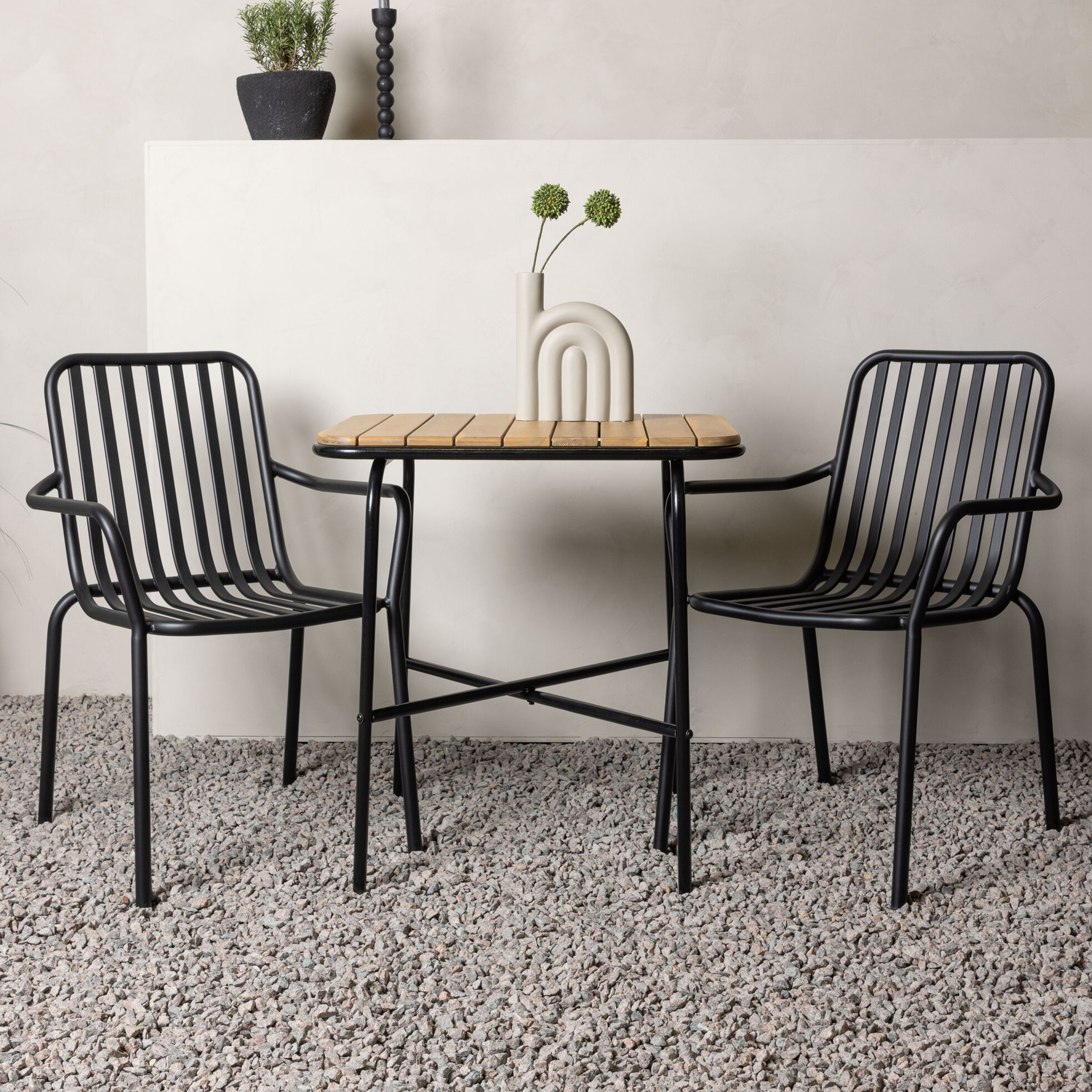 Venture Home Holmbeck Caféset Black