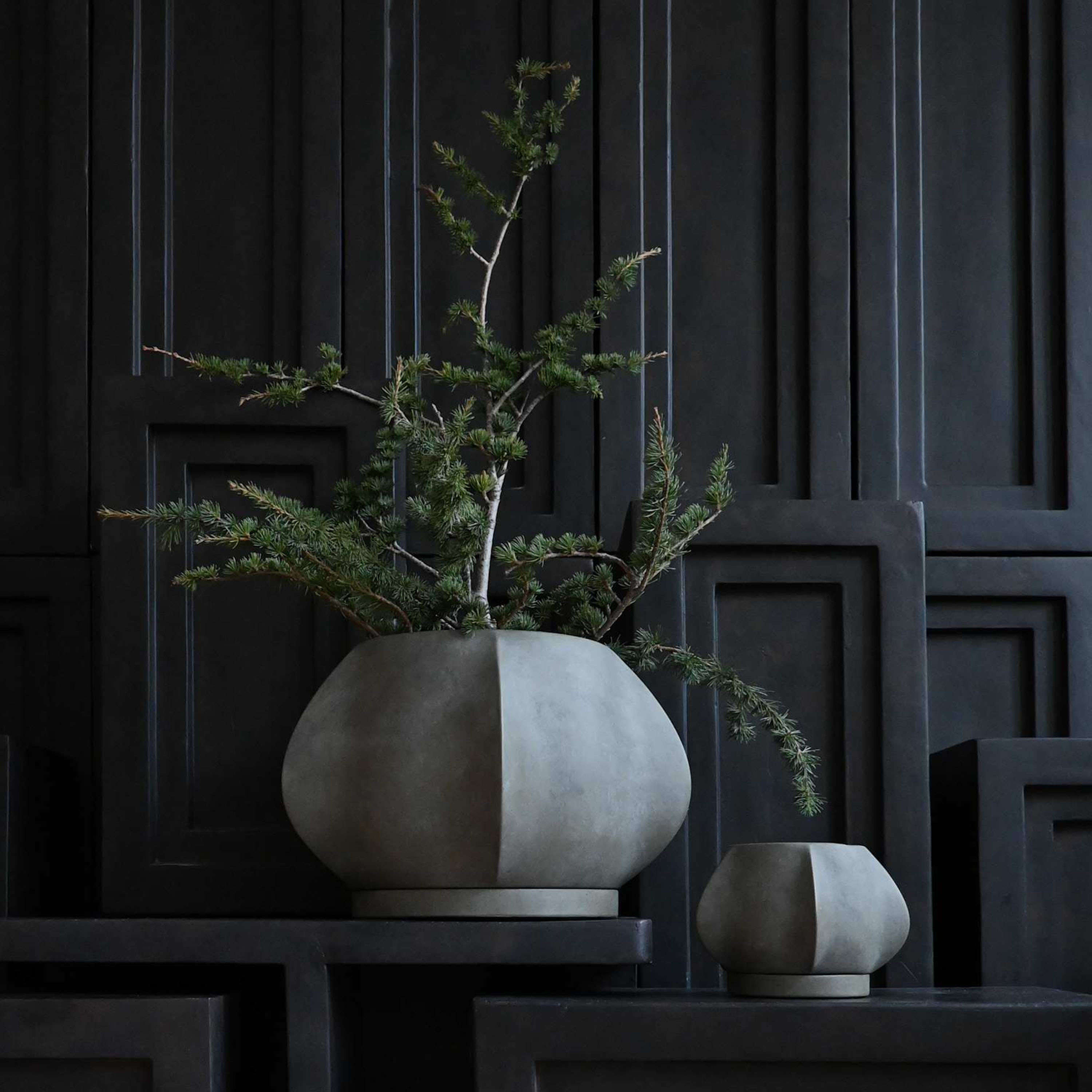 101 Copenhagen Arket Blumentopf Dunkelgrau Petit