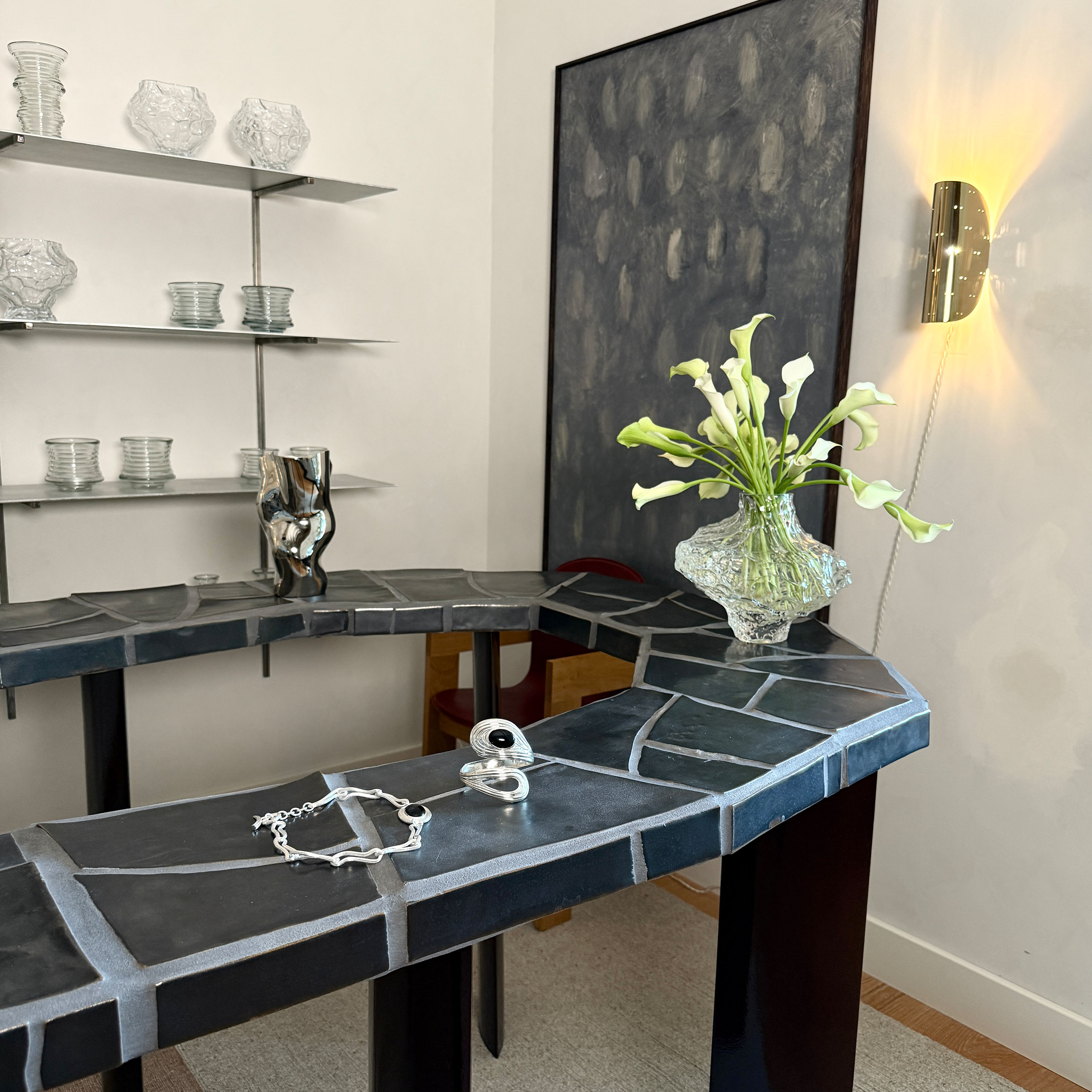 Hein Studio Giselle Seinävalaisin Kiillotettu Teräs