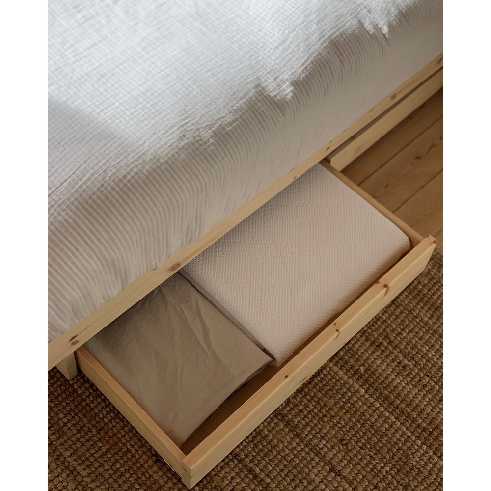 Karup Design Kanso Sänkyrunko Sisältäen 4 Laatikkoa Raw 140cm