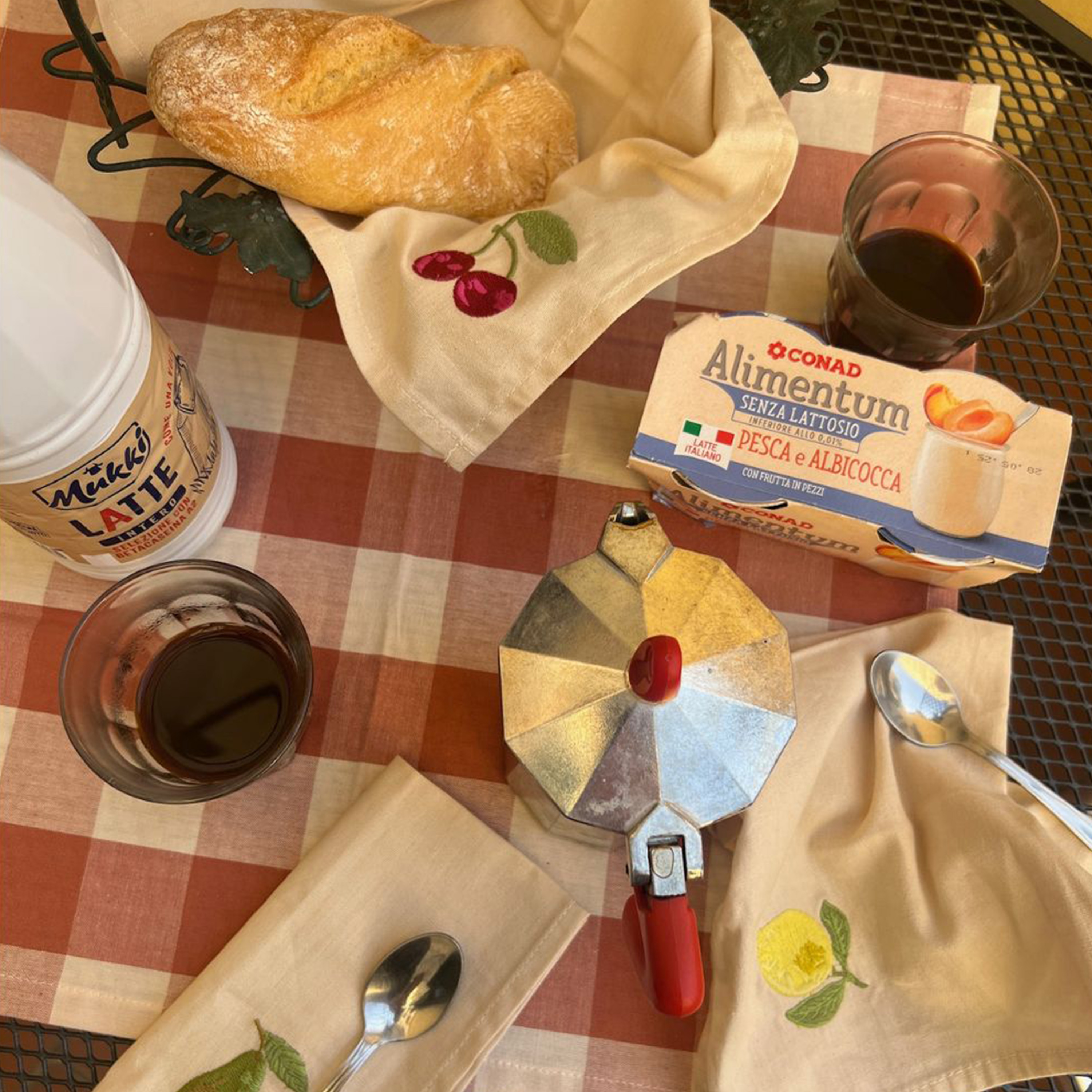 Midnatt Tutti Frutti Serviett 4-pakning