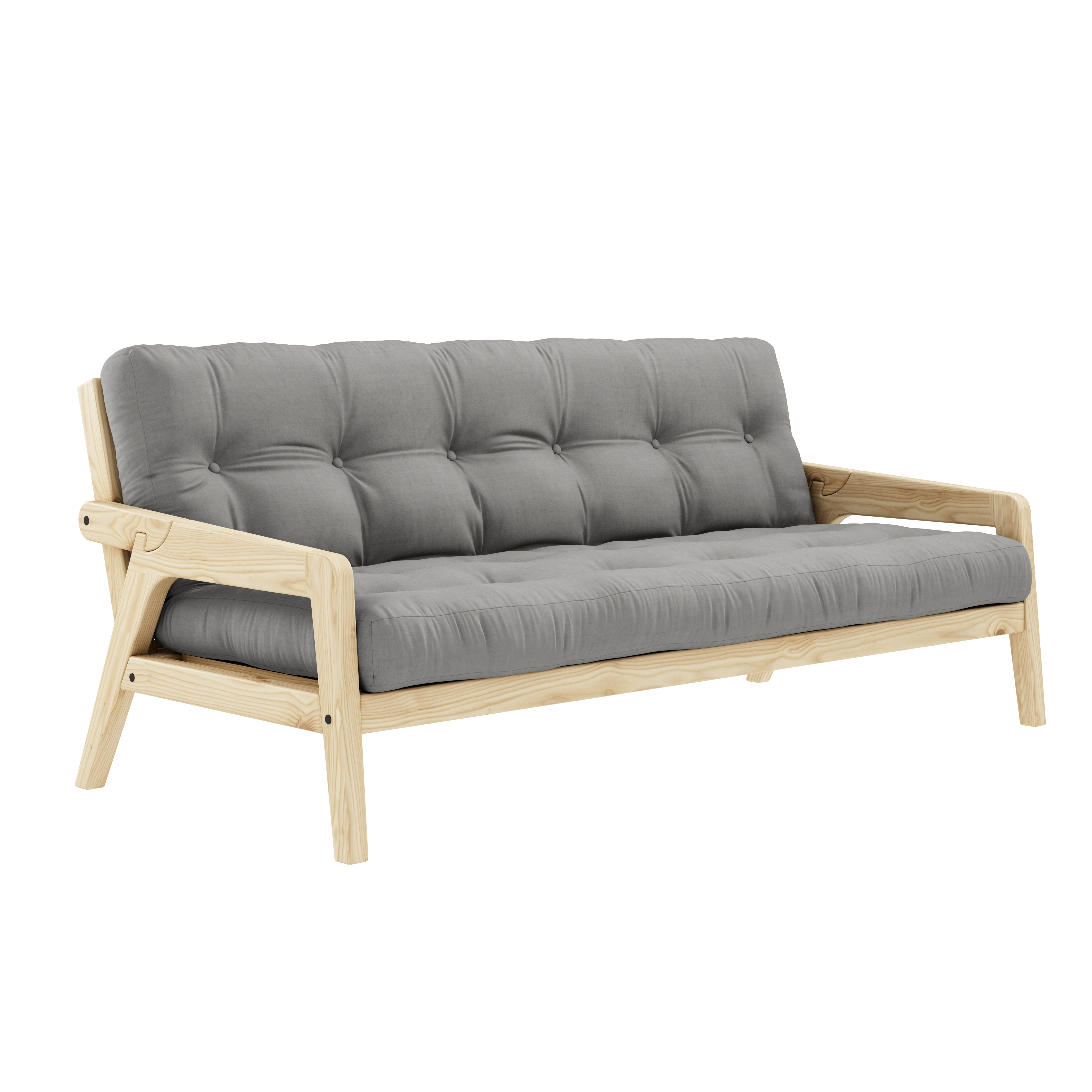 Karup Design - Grab Bäddsoffa Natur/Grey 204cm - Grå