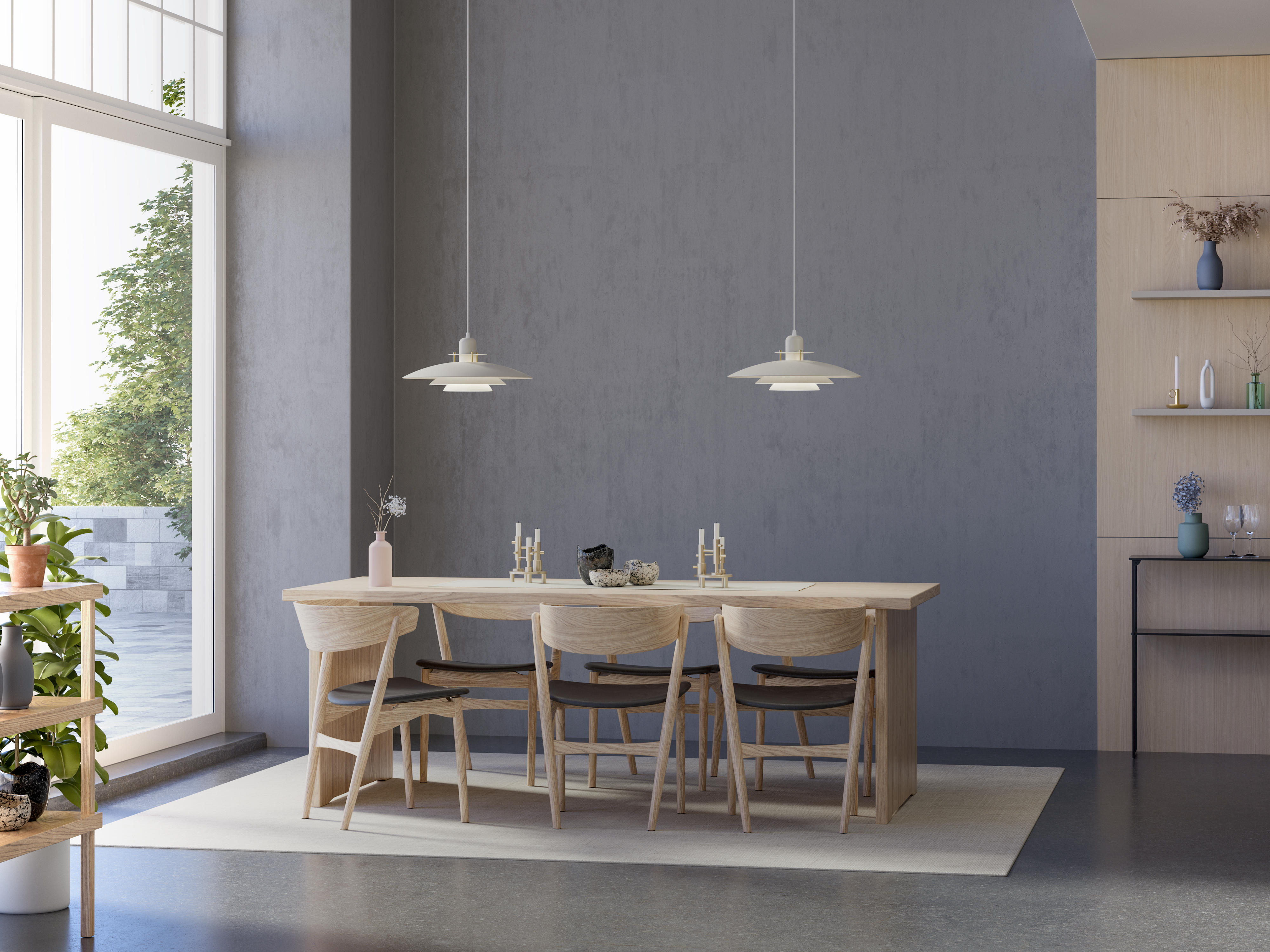 Belid Primus V Pendelleuchte Sand/Messing Ø47