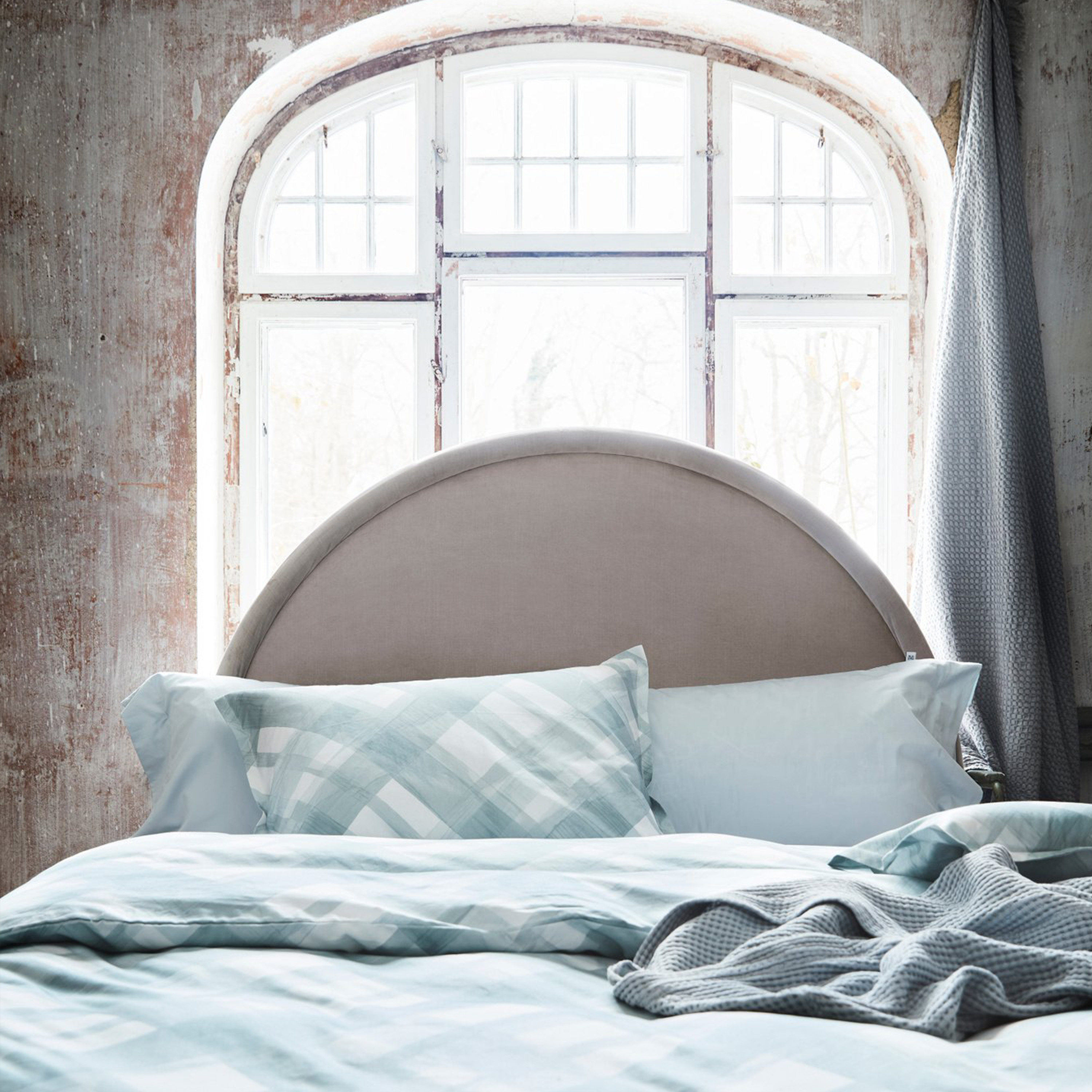 Mille Notti Satina Örngott Ljusblå 50x160