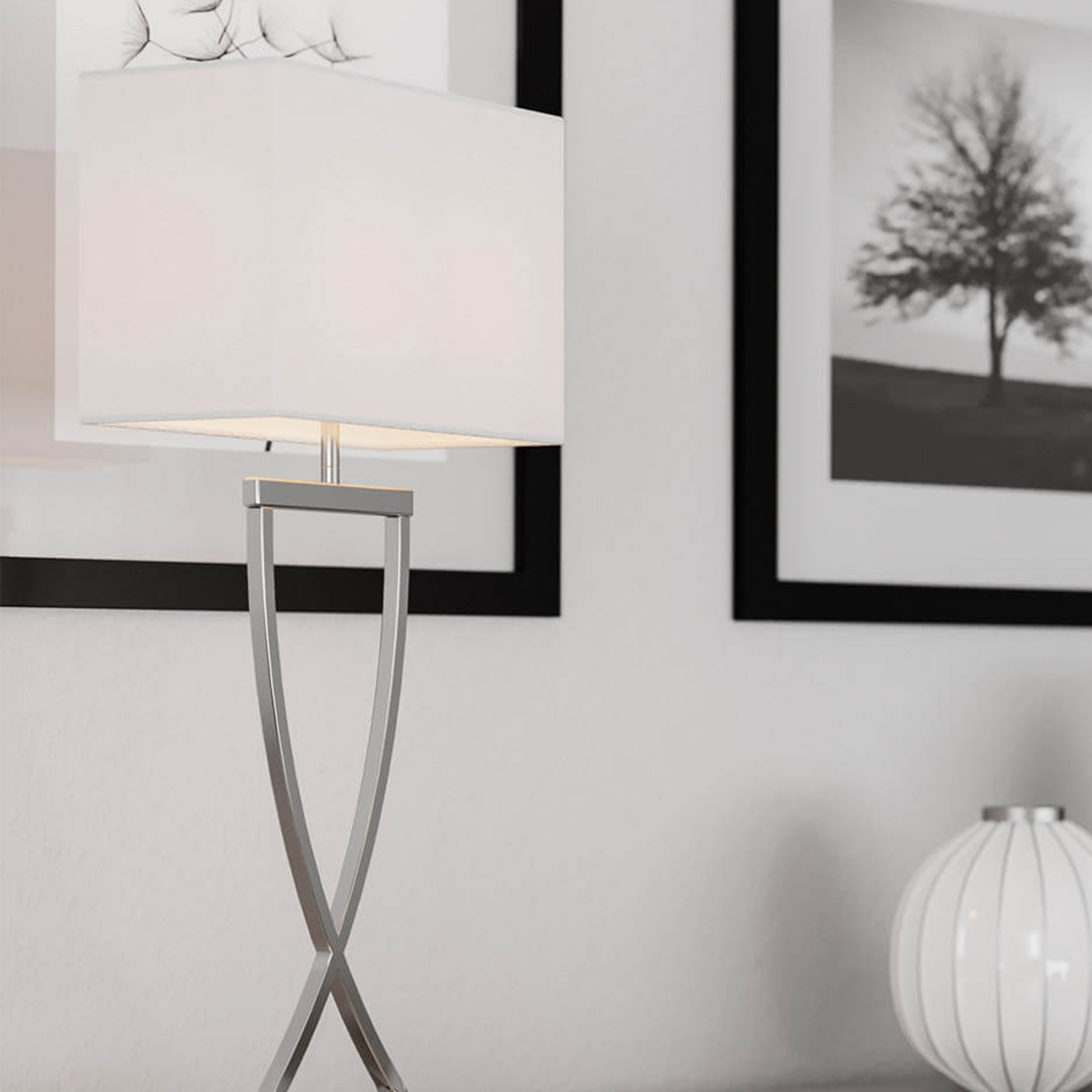 By Rydéns Omega Bordslampa Krom 69cm