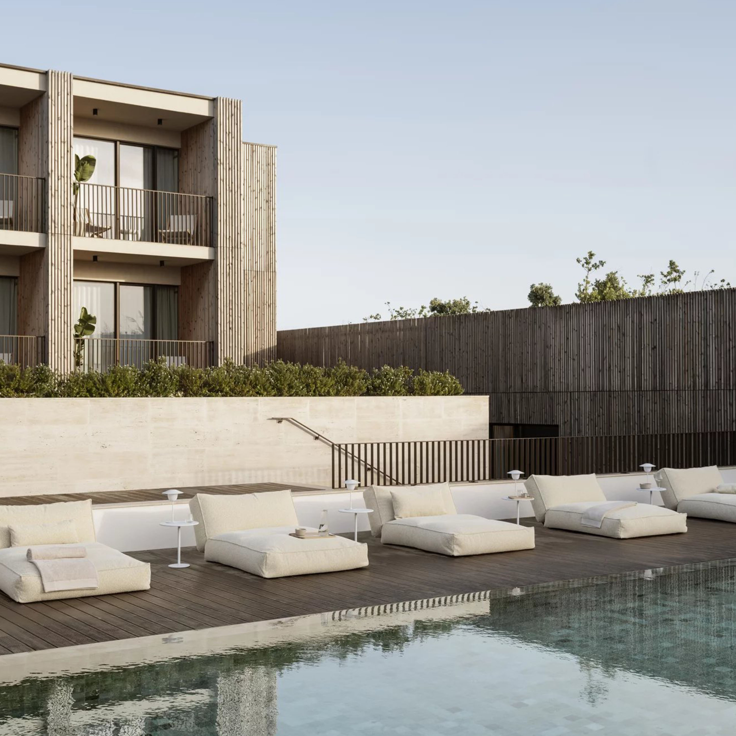 Blomus Stay Utendørs Sidebord Hvit Ø40